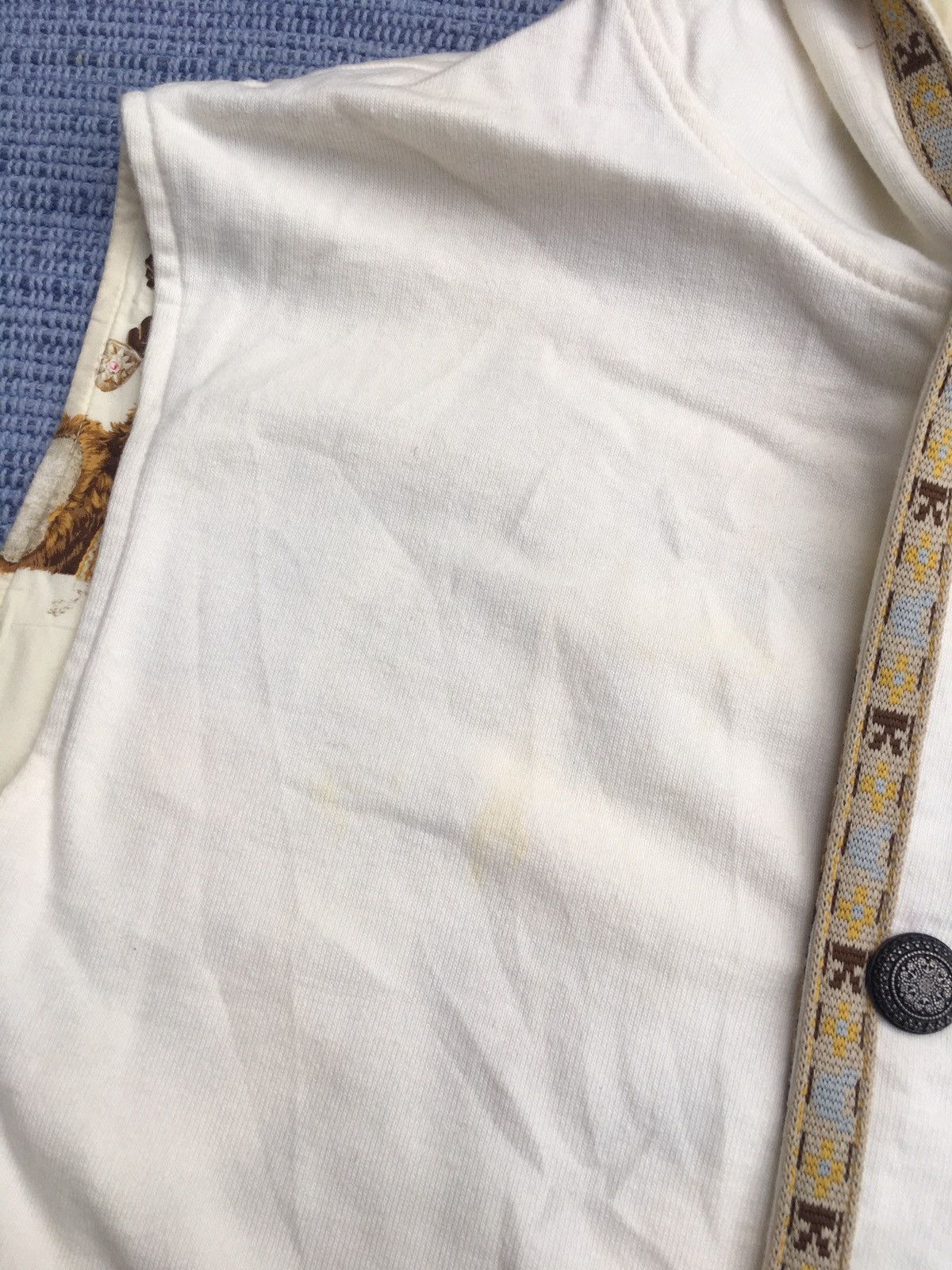 Japanese Brand white hoodie vest Size US M / EU 48-50 / 2 - 3 Thumbnail