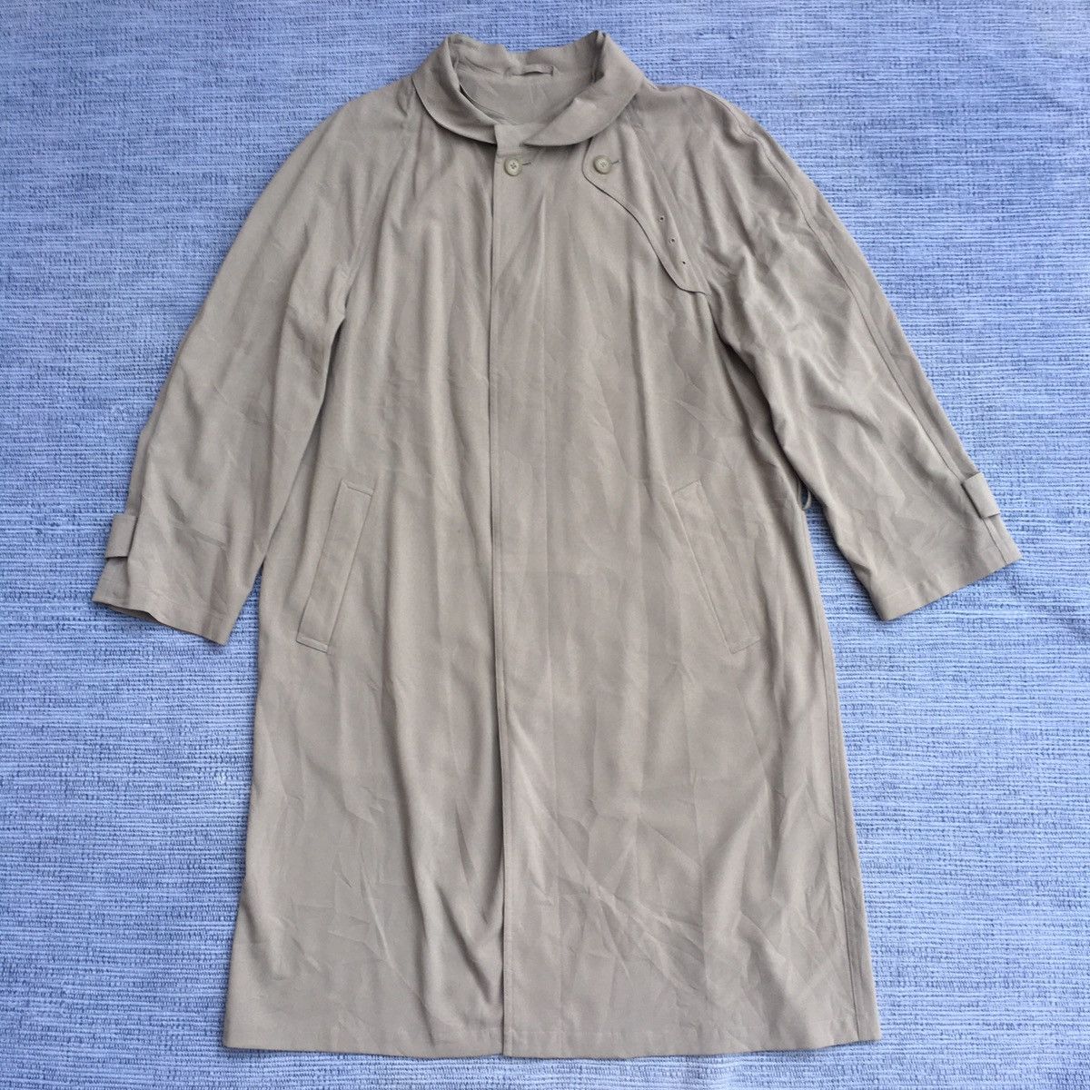 Daytoday Everyday Institute Harajuku Coat Velvet Ruffle Long Vintage Trench Coat