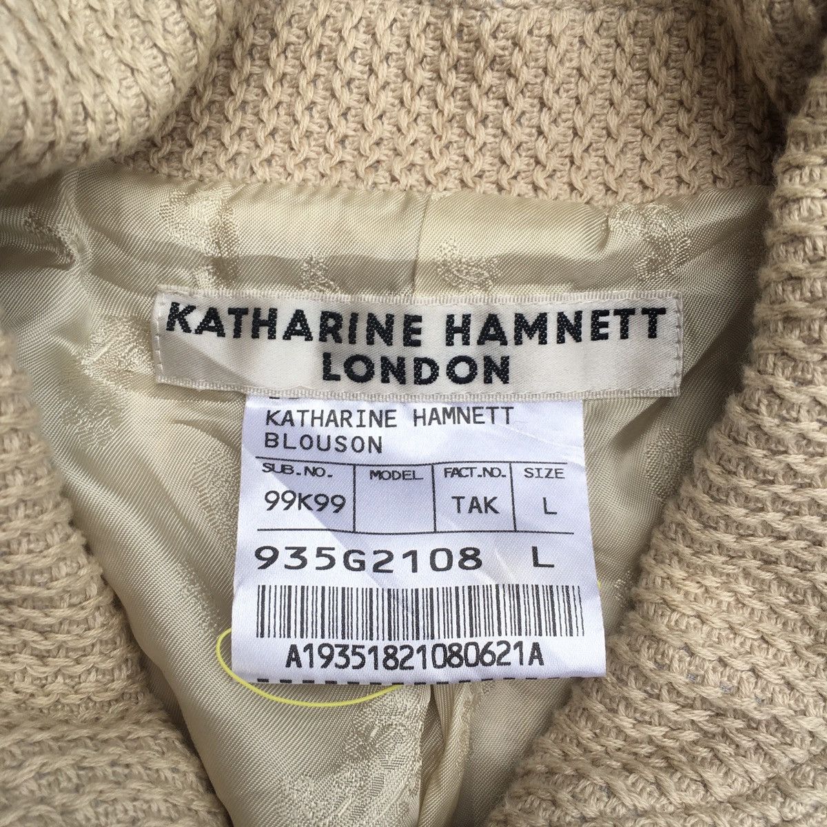 Katharine Hamnett London knit duffer jacket Size US L / EU 52-54 / 3 - 3 Thumbnail