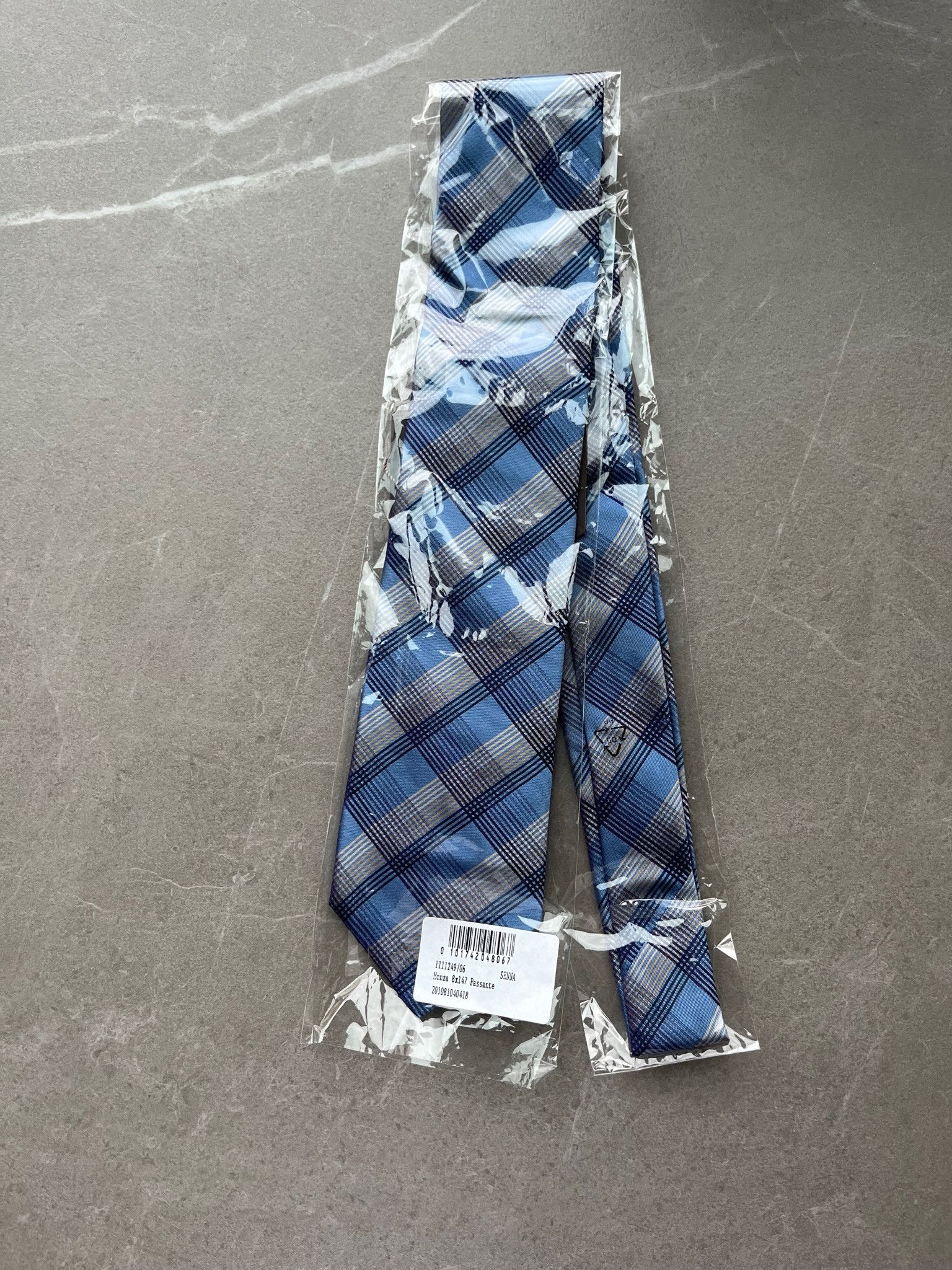 Altea Altea Milano Italy Made Mens Checker Preppy Silk Neck Tie Size ONE SIZE - 10 Thumbnail