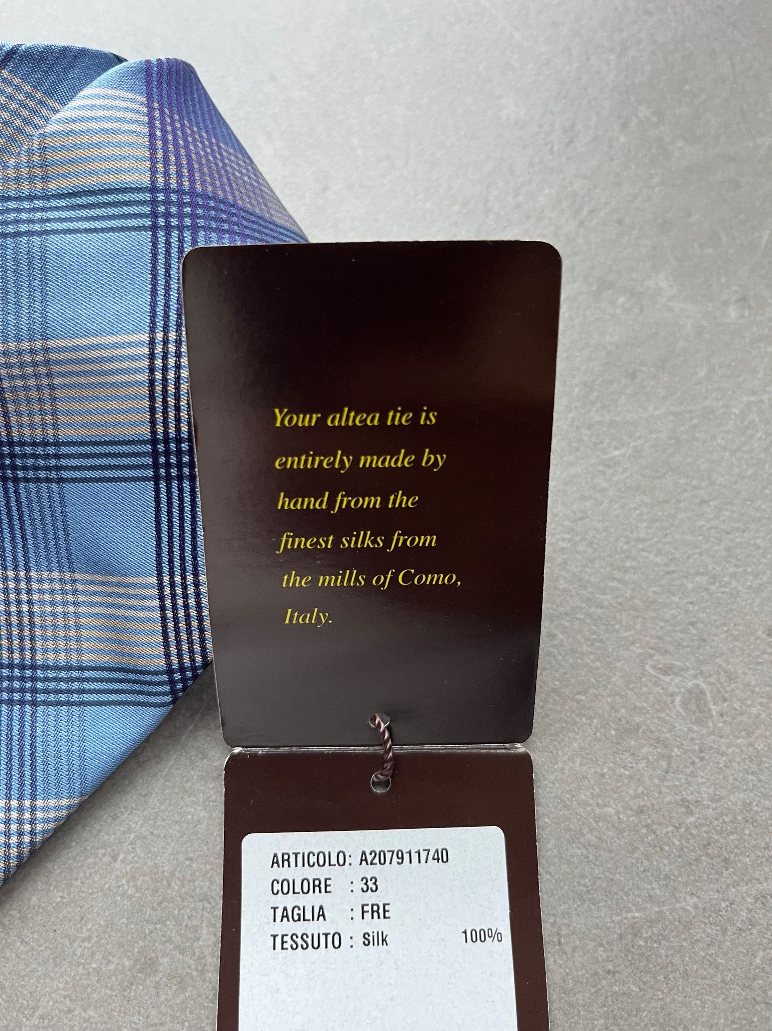 Altea Altea Milano Italy Made Mens Checker Preppy Silk Neck Tie Size ONE SIZE - 9 Thumbnail