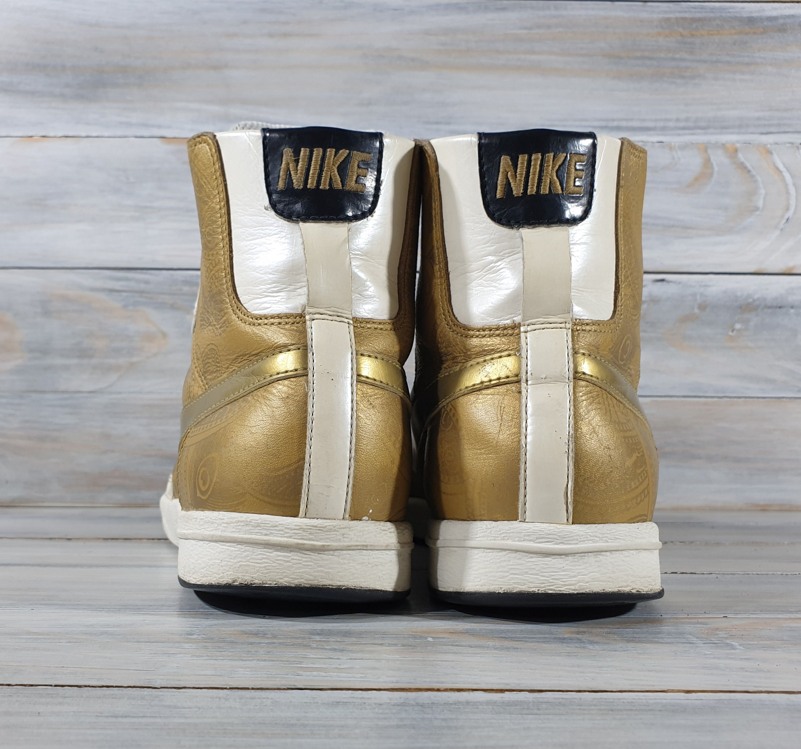 Nike Vintage Nike Blazer Mid Plus Granite & Metallic Gold Womens Size US 7 / IT 37 - 7 Thumbnail