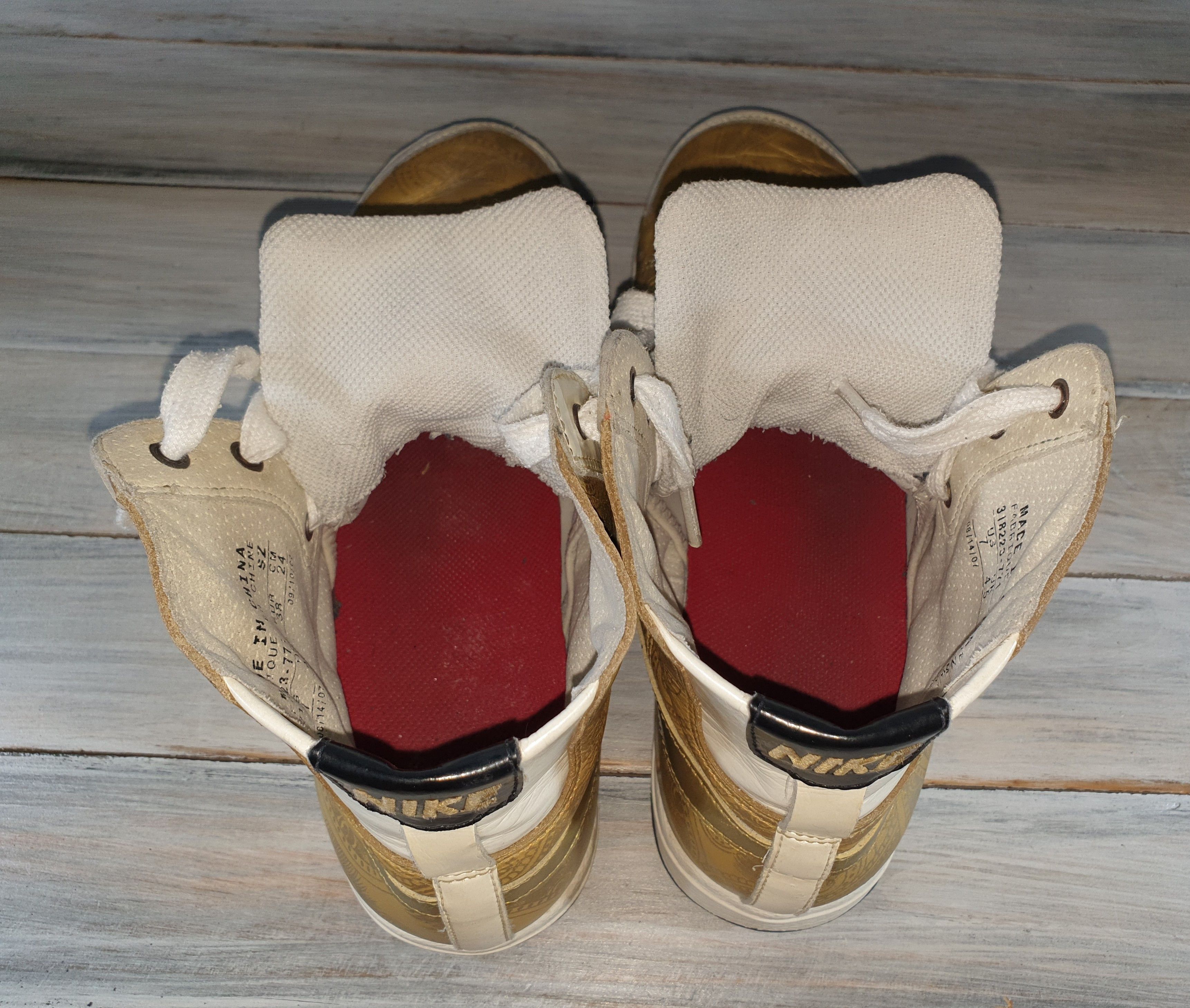 Nike Vintage Nike Blazer Mid Plus Granite & Metallic Gold Womens Size US 7 / IT 37 - 11 Thumbnail