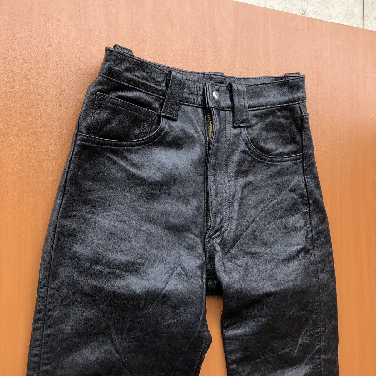 Harley Davidson × The Real McCoy's × Vintage VINTAGE THE REAL MCCOY HARLEY DAVIDSON HORSEHIDE PANTS Size US 29 - 2 Thumbnail