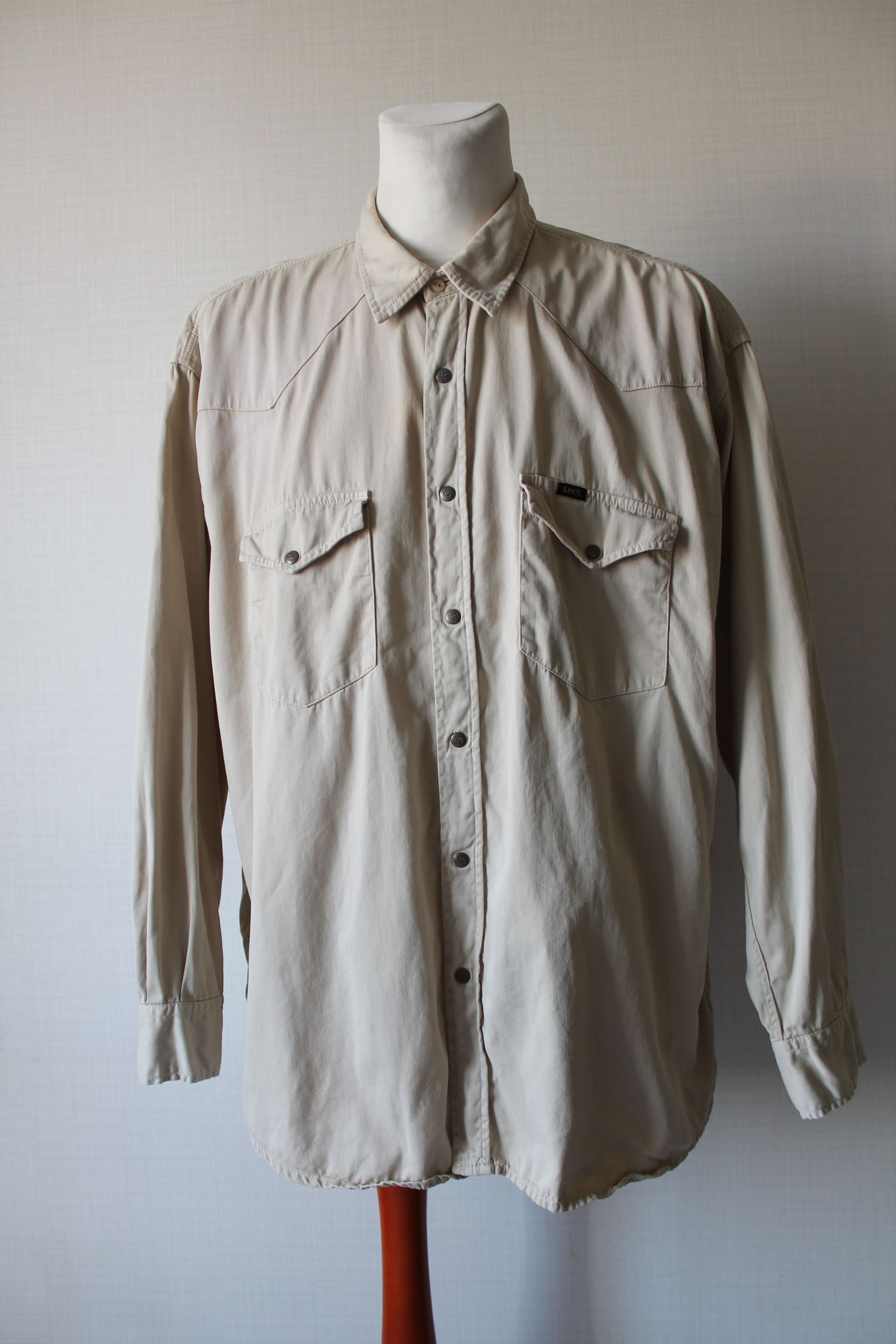 Lee Lee Sanforized Union Made Vintage denim shirt long sleeve Size US XXL / EU 58 / 5 - 1 Thumbnail