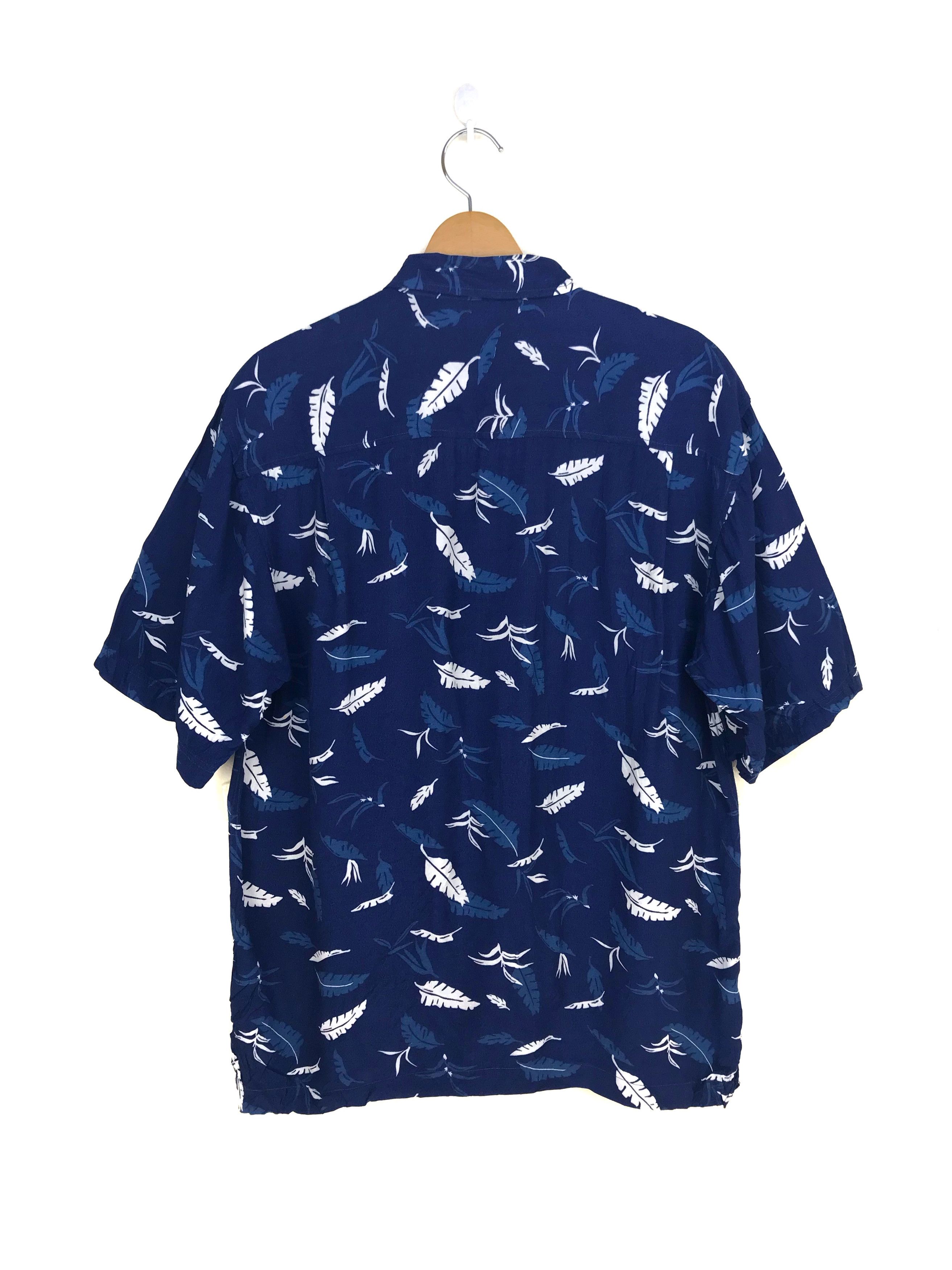 Vintage Vintage Japanese Hawaiian HILL CROP Leafs Shirt Size US L / EU 52-54 / 3 - 7 Thumbnail