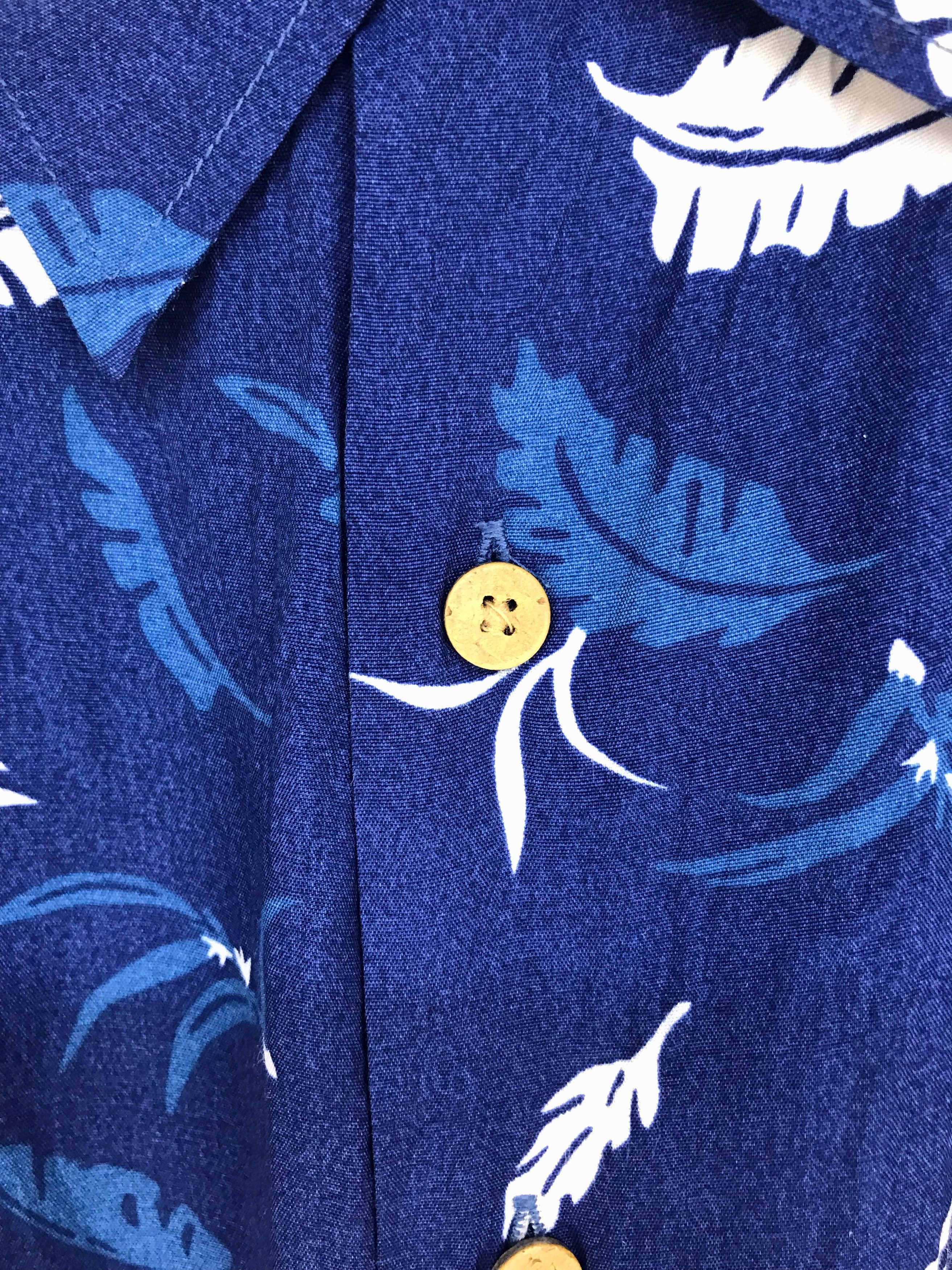 Vintage Vintage Japanese Hawaiian HILL CROP Leafs Shirt Size US L / EU 52-54 / 3 - 5 Thumbnail