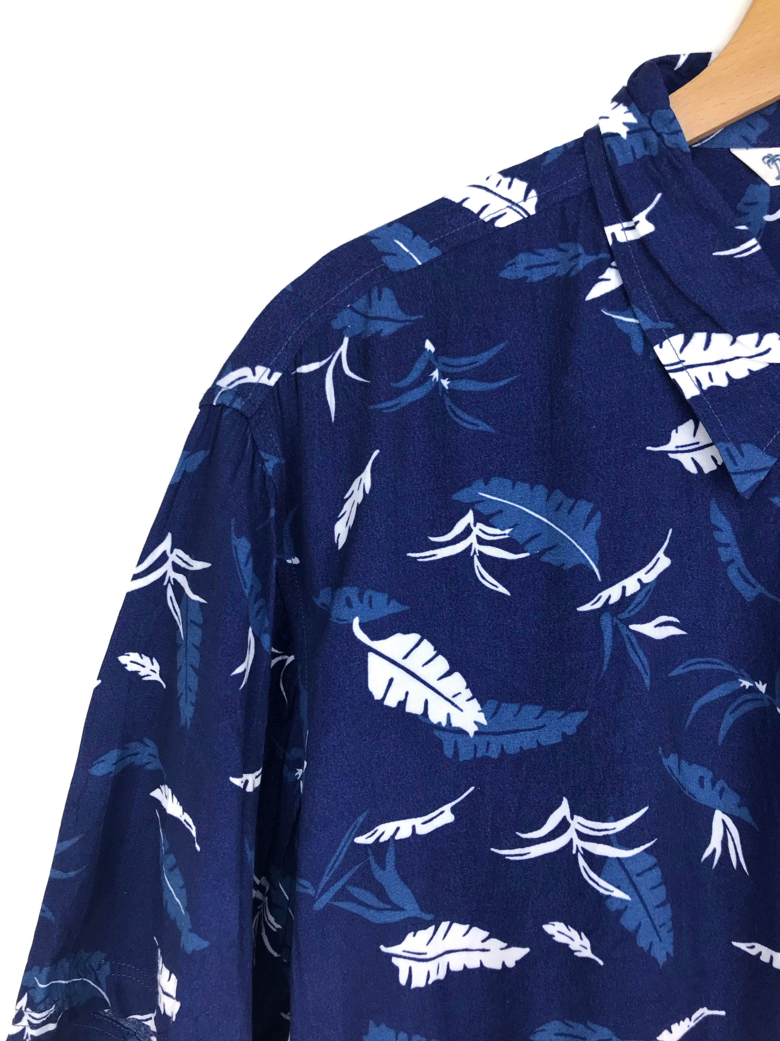 Vintage Vintage Japanese Hawaiian HILL CROP Leafs Shirt Size US L / EU 52-54 / 3 - 2 Thumbnail