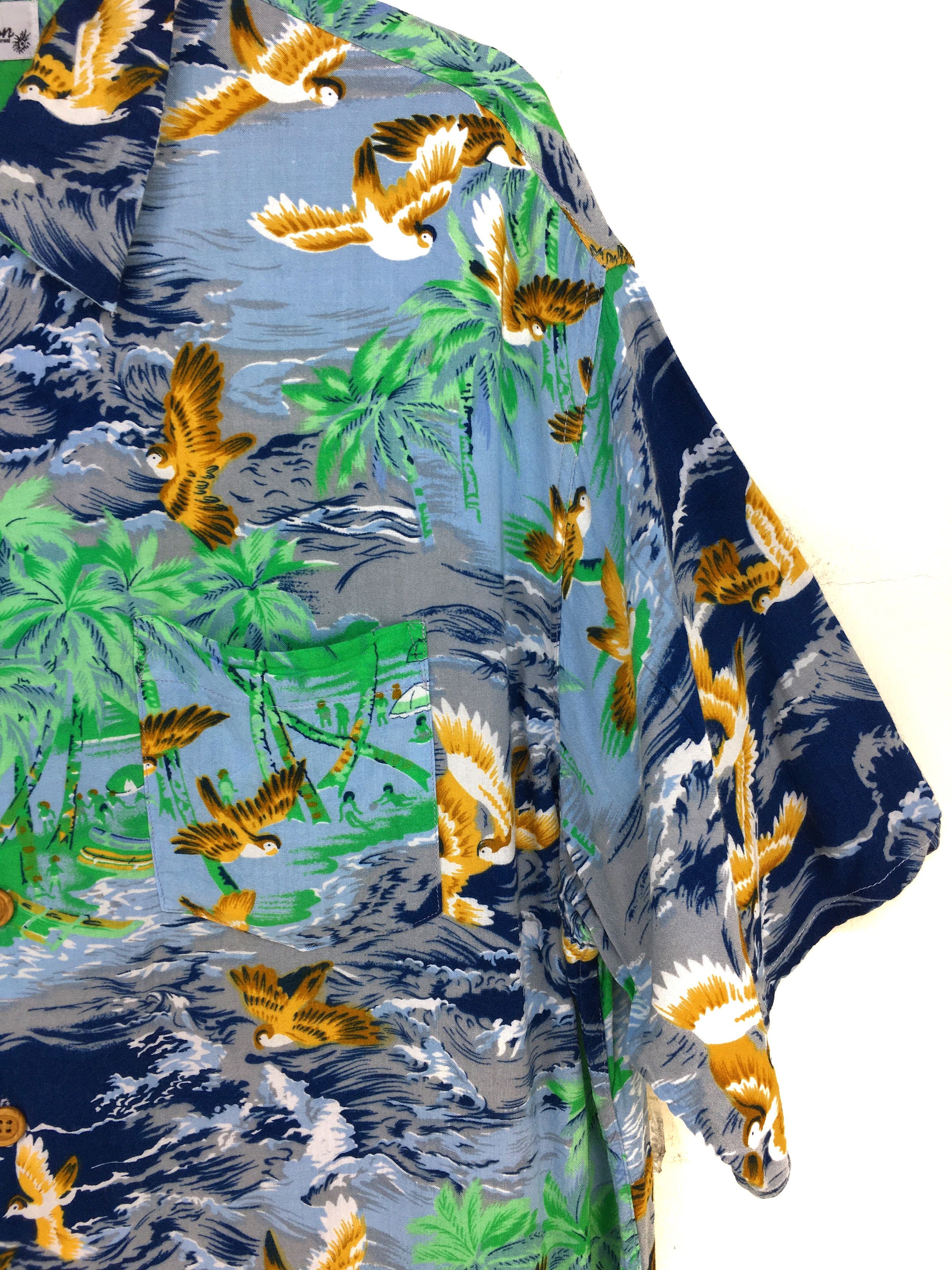 Stevenson Overall Co. Vintage STEVENSON Marib Beach Hawaiian Shirt Size US L / EU 52-54 / 3 - 5 Thumbnail
