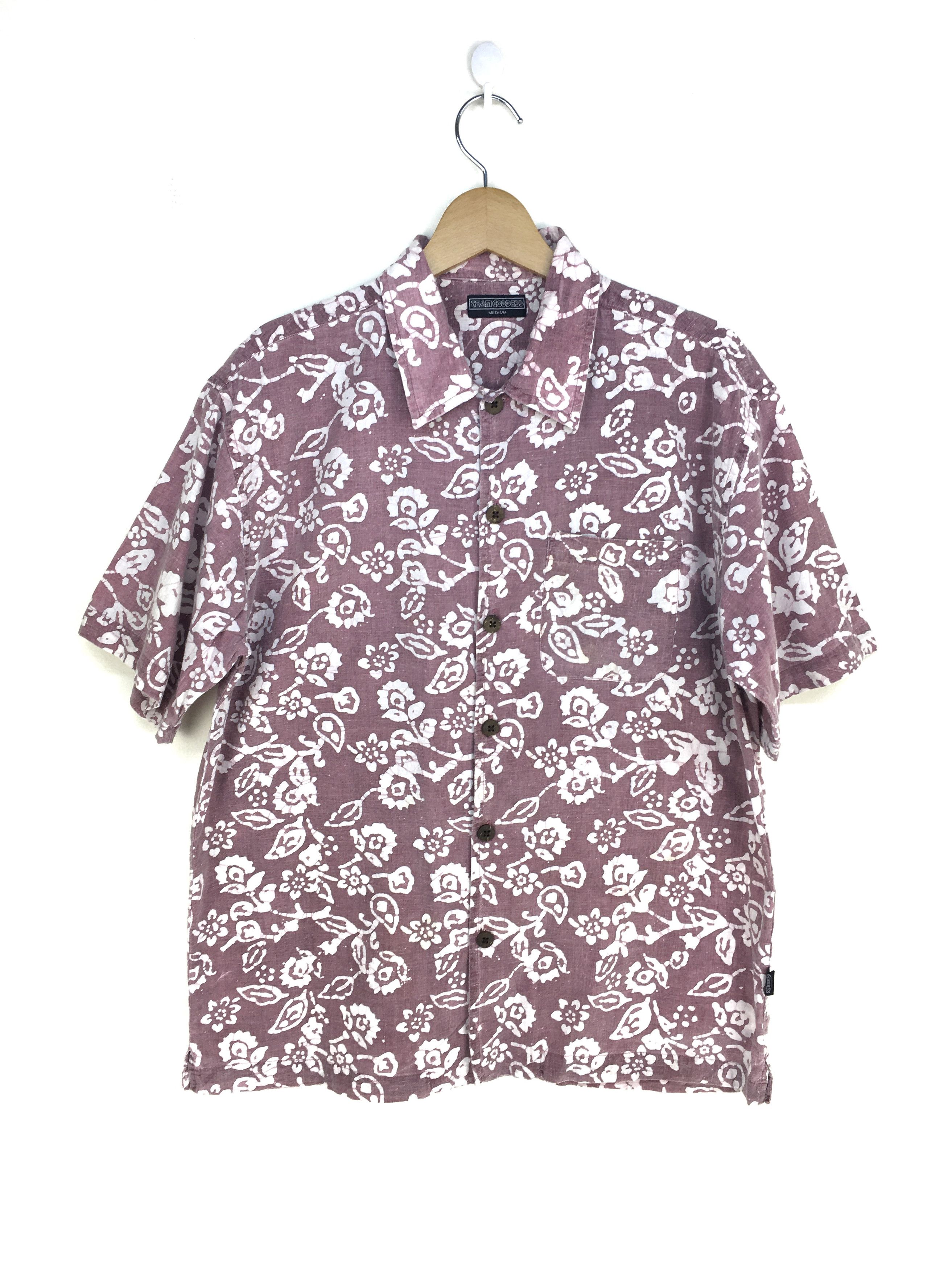 Vintage Japanese TEAMGODDESS Hawaiian Shirt