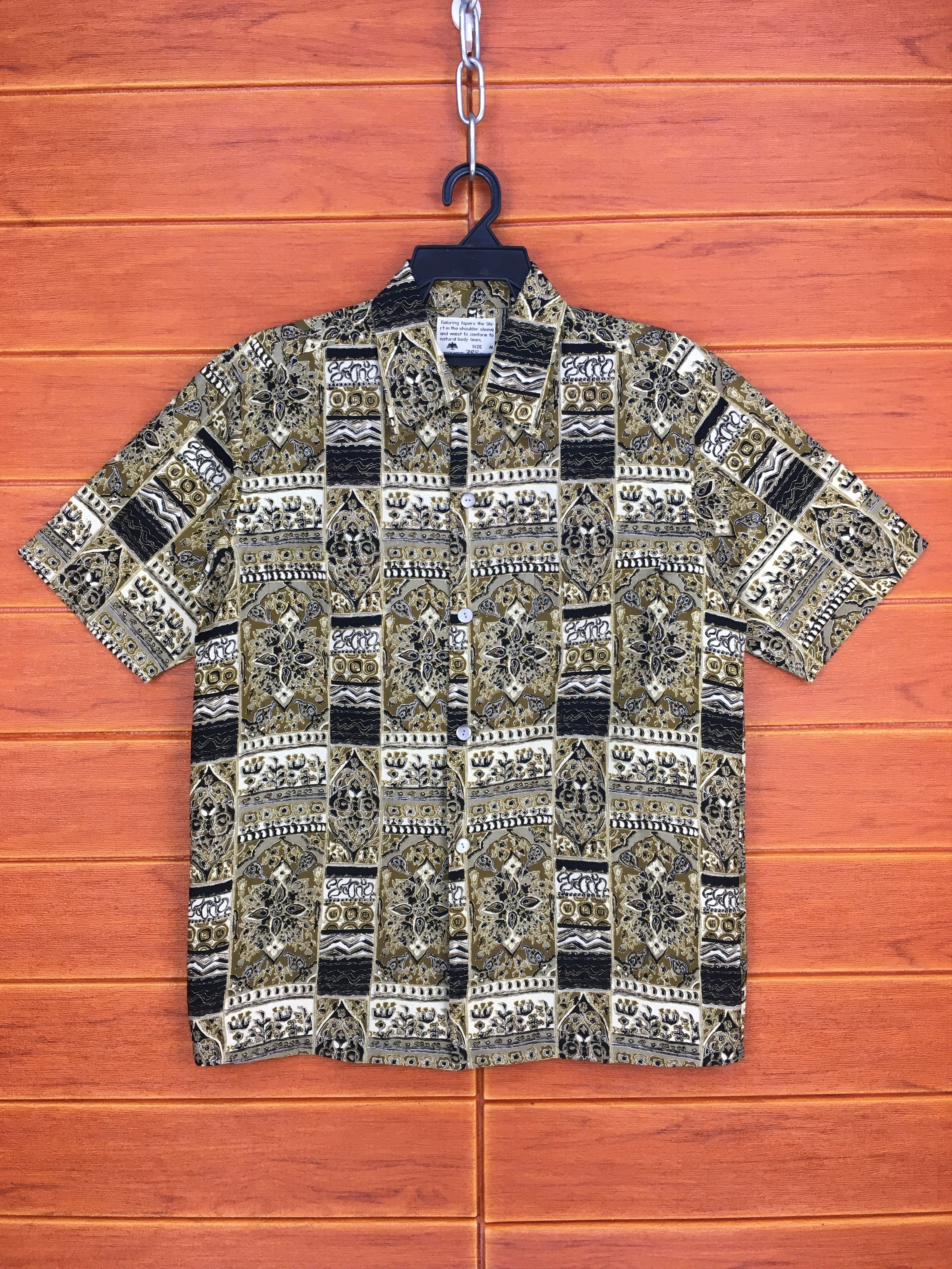 Japanese Brand Vintage Japanese Hawaiian ARS Psychedelic Abstract Shirt Size US M / EU 48-50 / 2 - 1 Thumbnail