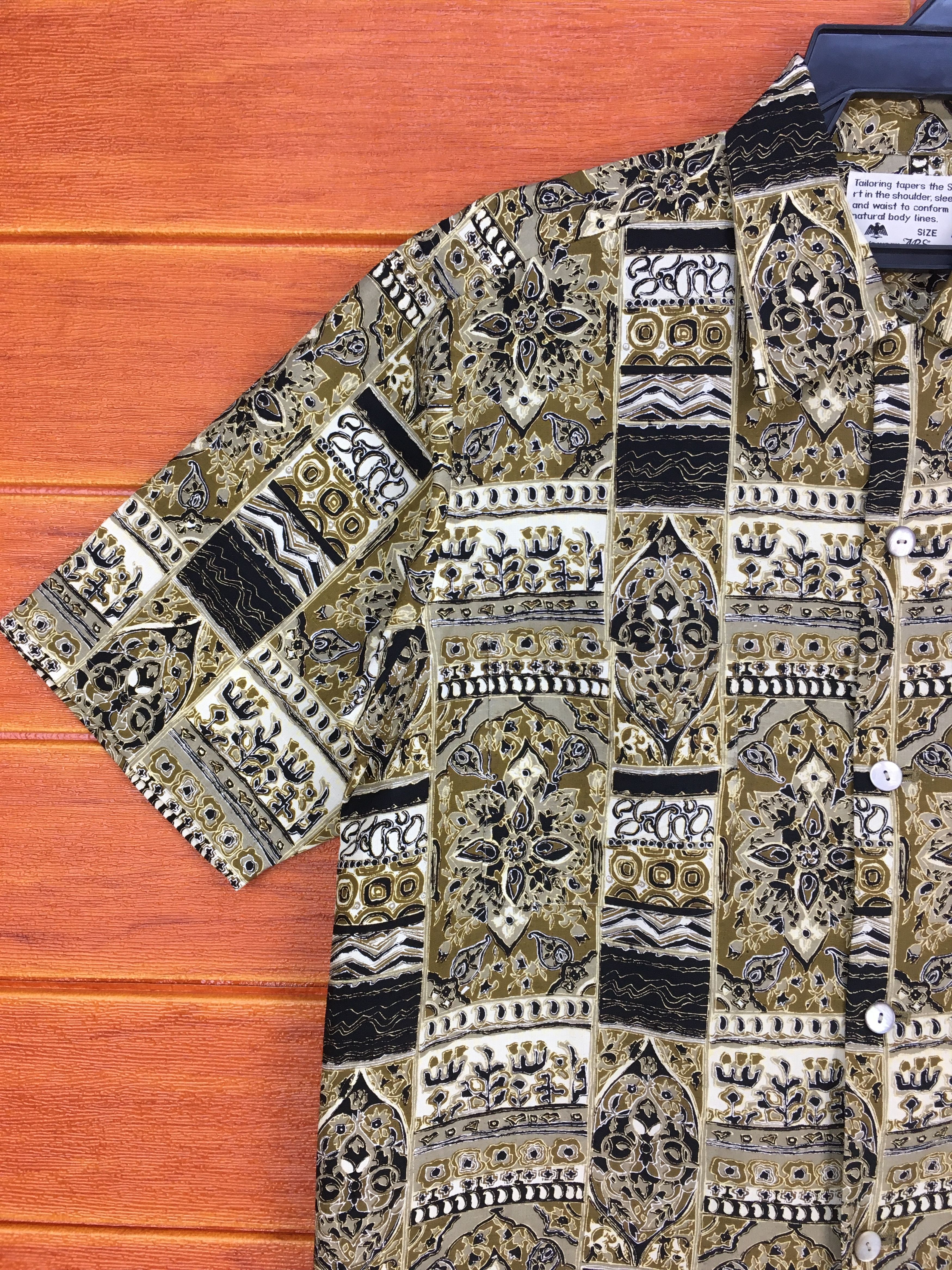 Japanese Brand Vintage Japanese Hawaiian ARS Psychedelic Abstract Shirt Size US M / EU 48-50 / 2 - 2 Thumbnail
