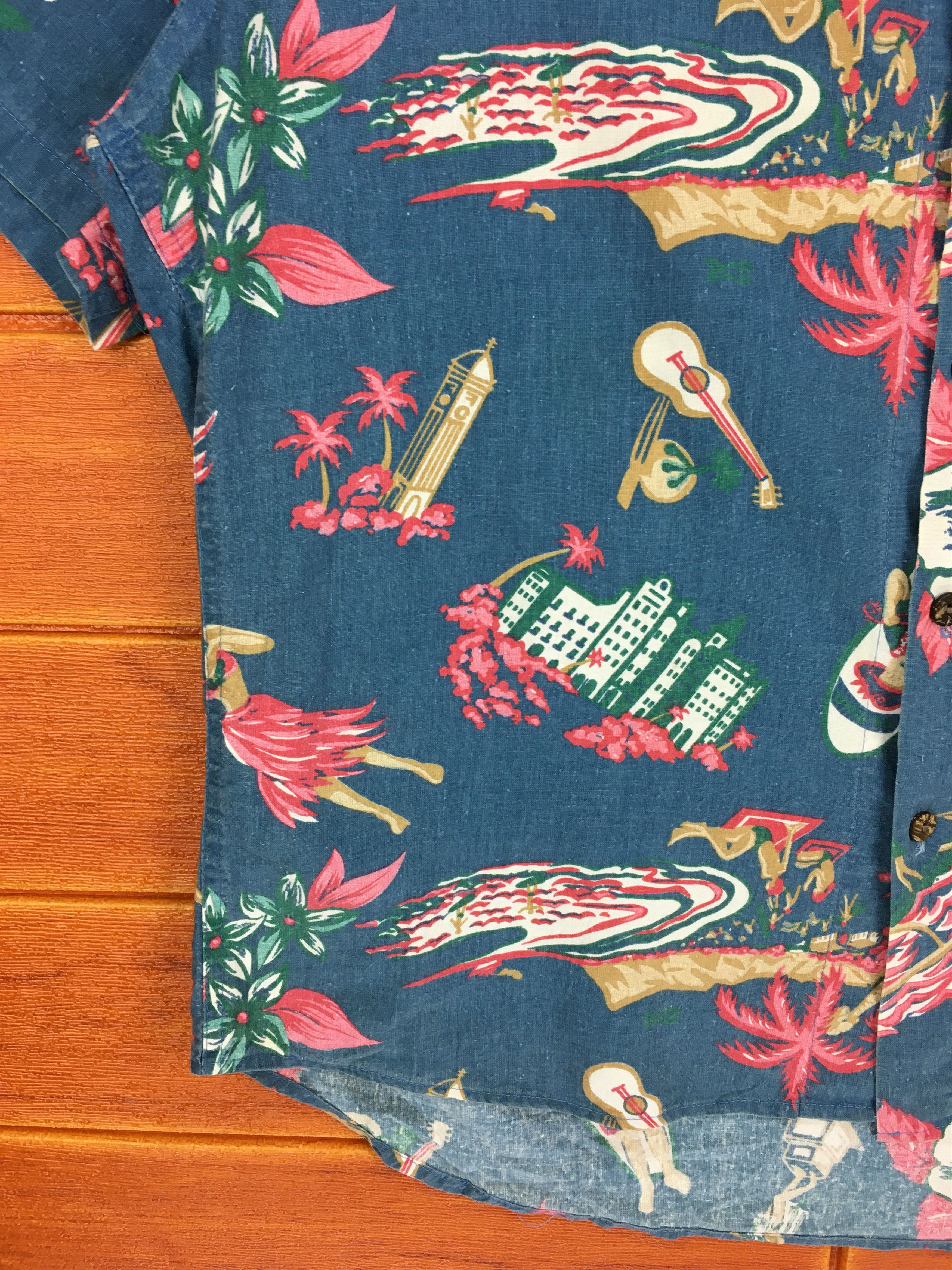 Vintage Vintage C. CLASSIC STYLE Made In Usa Hawaiian Shirt Size US L / EU 52-54 / 3 - 3 Thumbnail