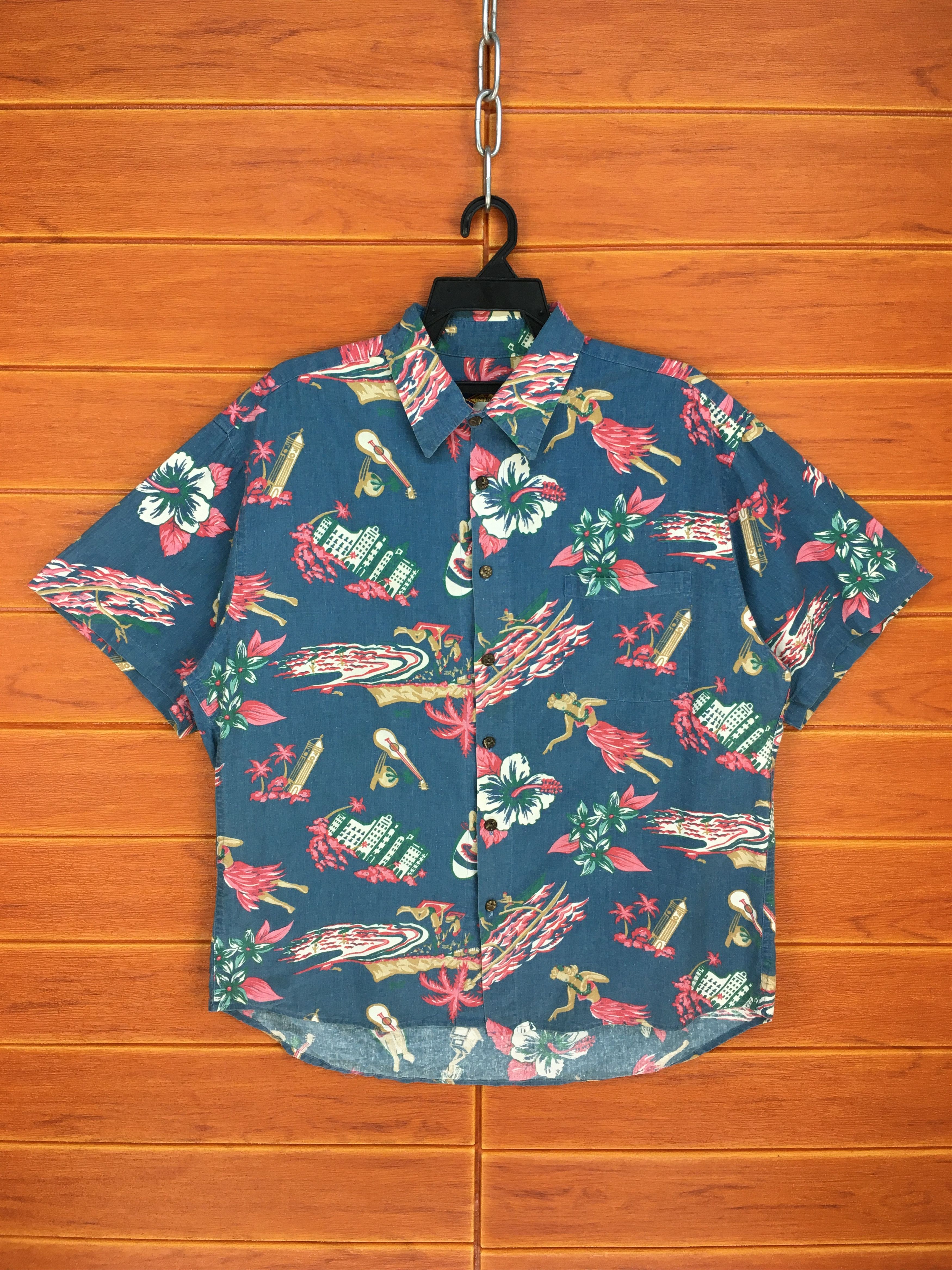 Vintage Vintage C. CLASSIC STYLE Made In Usa Hawaiian Shirt Size US L / EU 52-54 / 3 - 1 Thumbnail