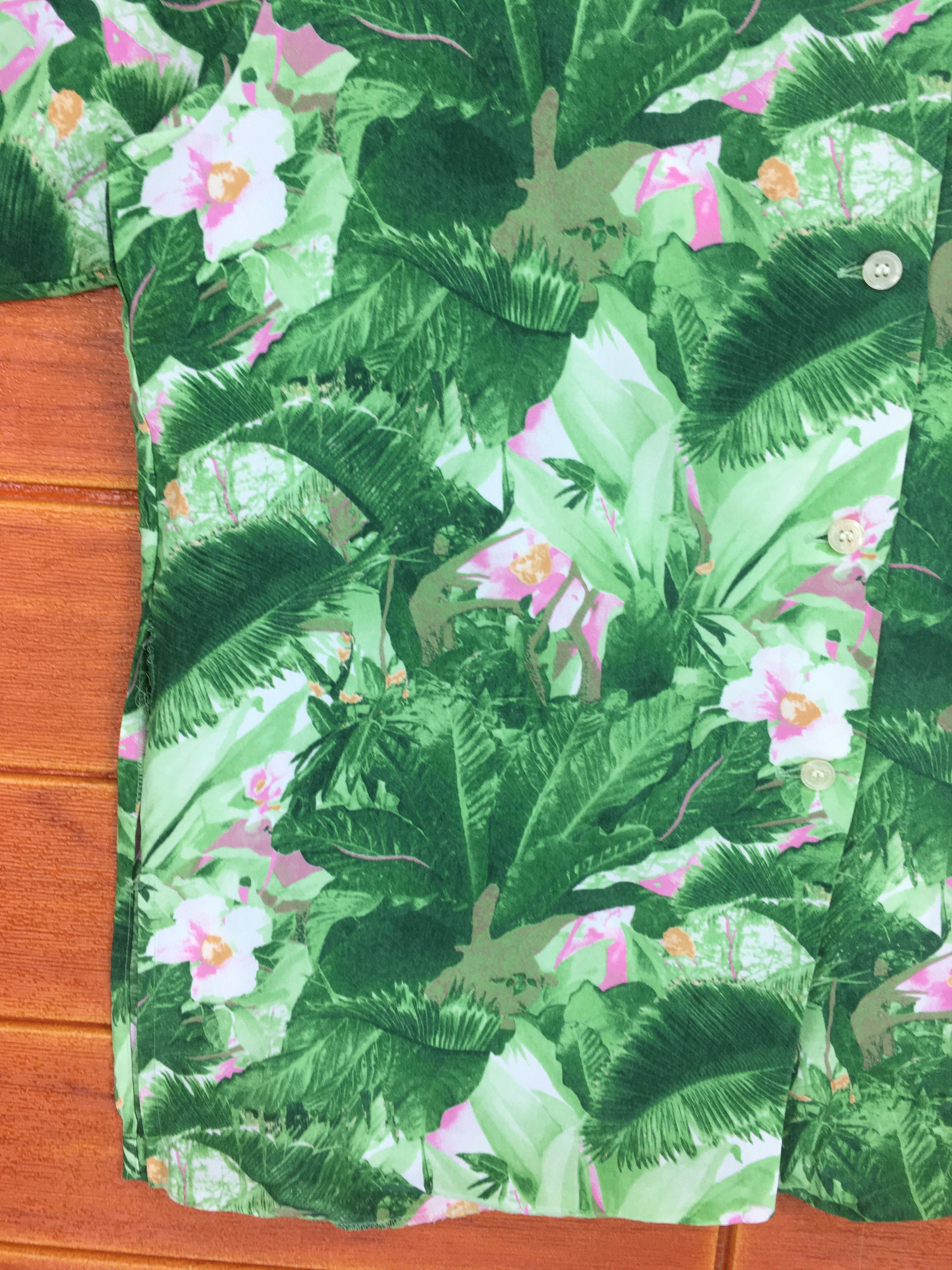 Japanese Brand Vintage Japanese Brand DIFFUSION Women Hawaiian Shirt Size ONE SIZE - 3 Thumbnail