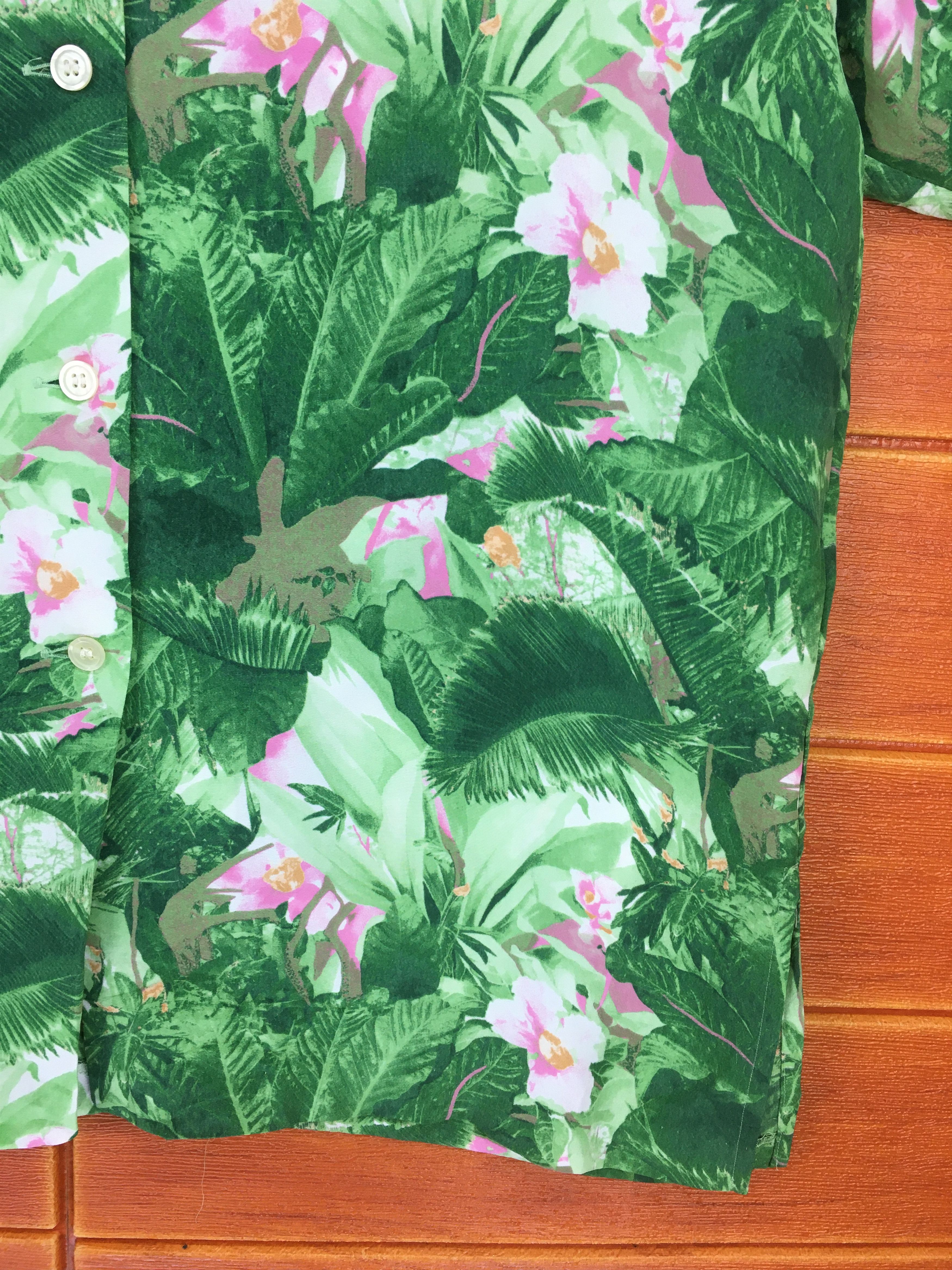 Japanese Brand Vintage Japanese Brand DIFFUSION Women Hawaiian Shirt Size ONE SIZE - 4 Thumbnail