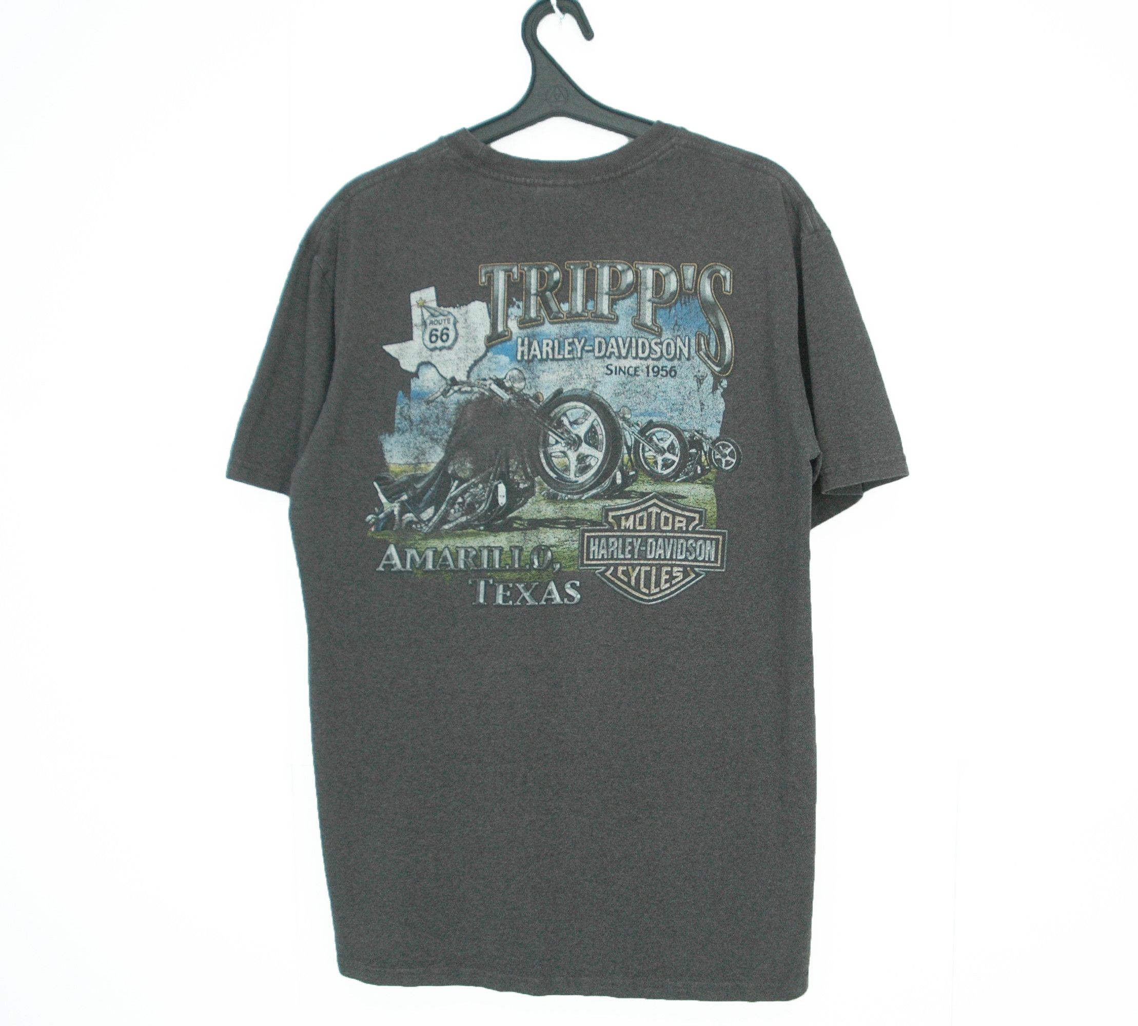 Harley Davidson Harley Davidson Motorcycle Amarillo Texas T-Shirt Size US L / EU 52-54 / 3 - 1 Thumbnail