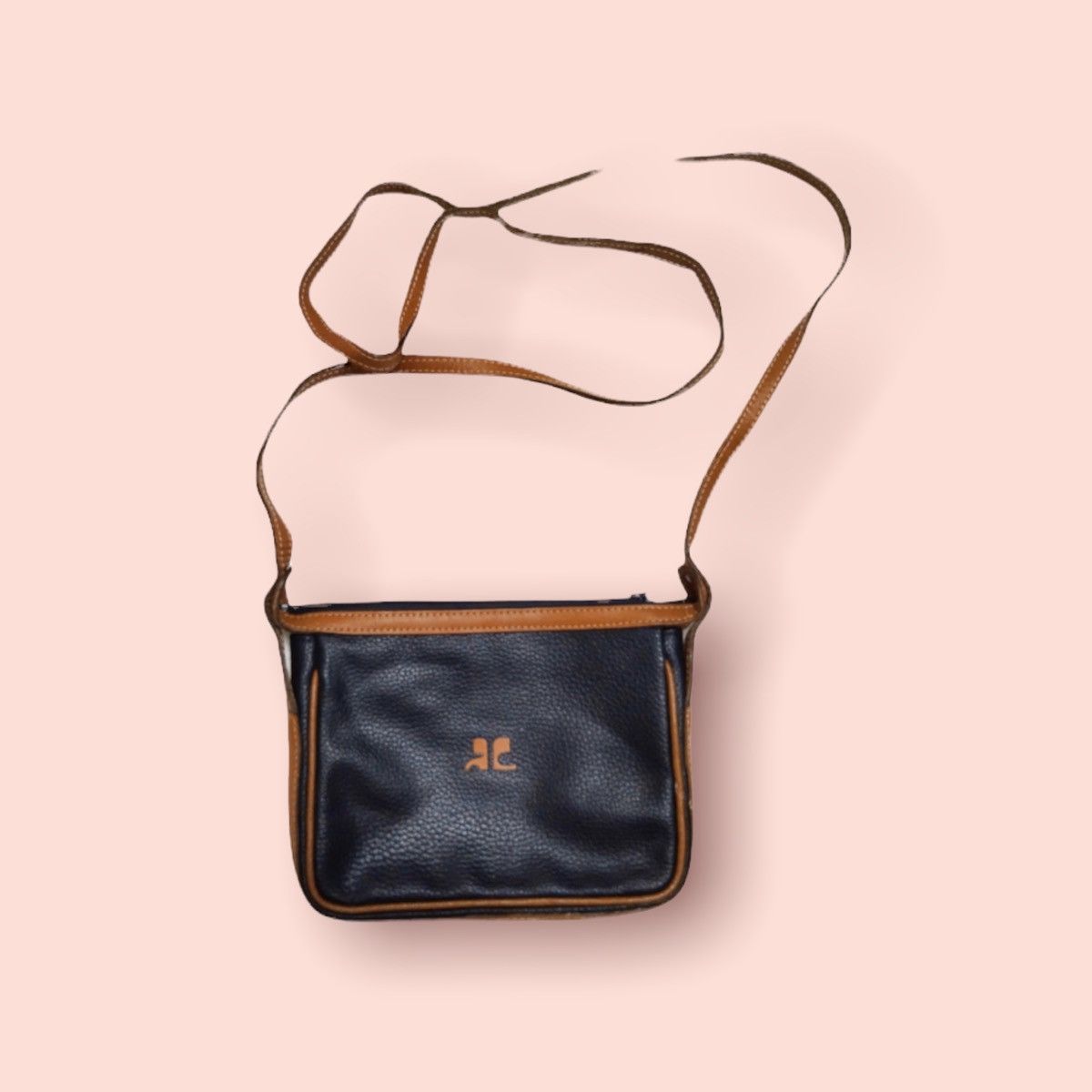 Andre Courreges COURREGES VINTAGE LEATHER MINI CROSSBODY SLING Size ONE SIZE - 3 Thumbnail