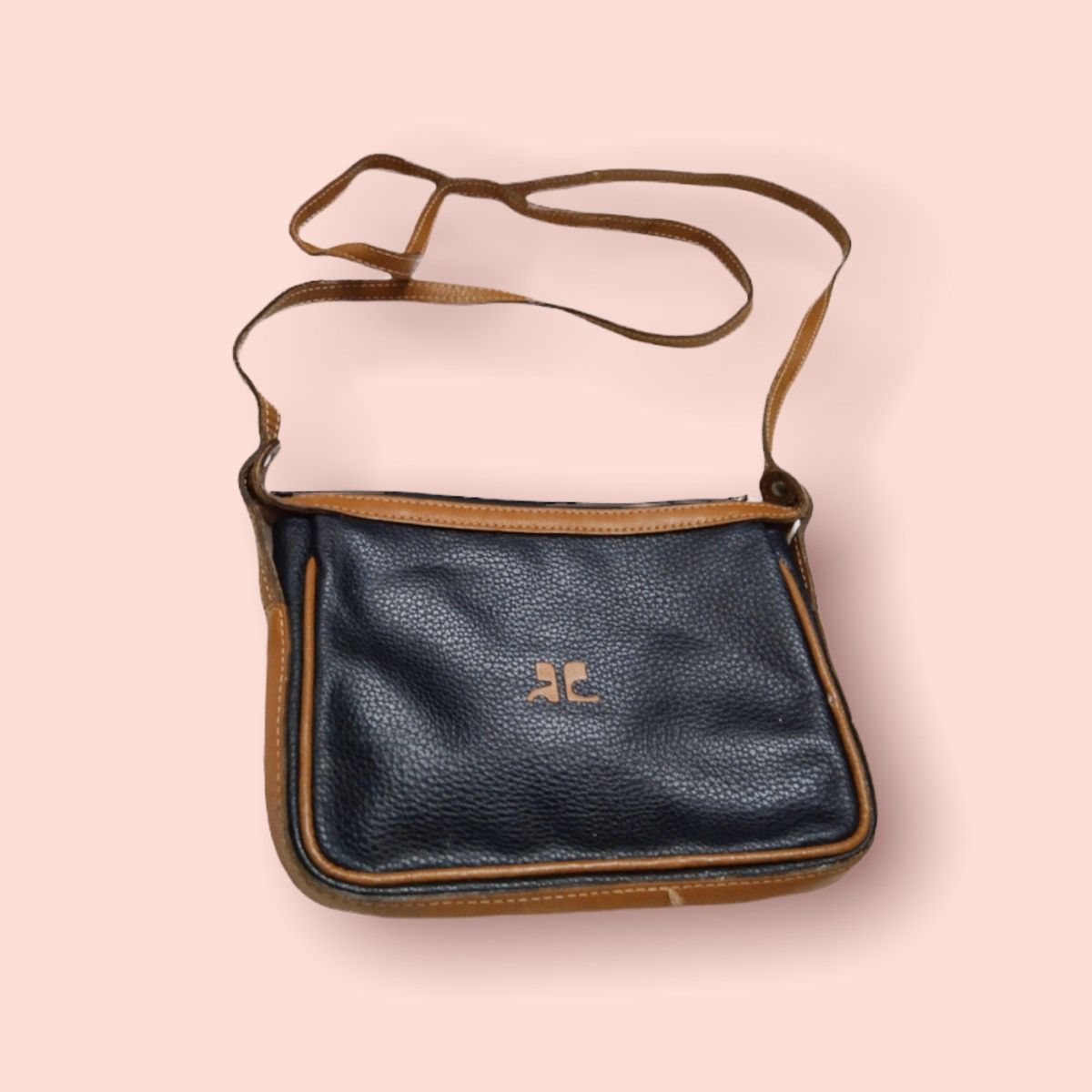Andre Courreges COURREGES VINTAGE LEATHER MINI CROSSBODY SLING Size ONE SIZE - 5 Thumbnail