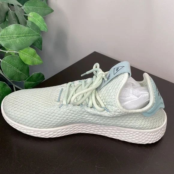 Adidas X Pharrell Williams Tennis Hu Linen Green Sneakers