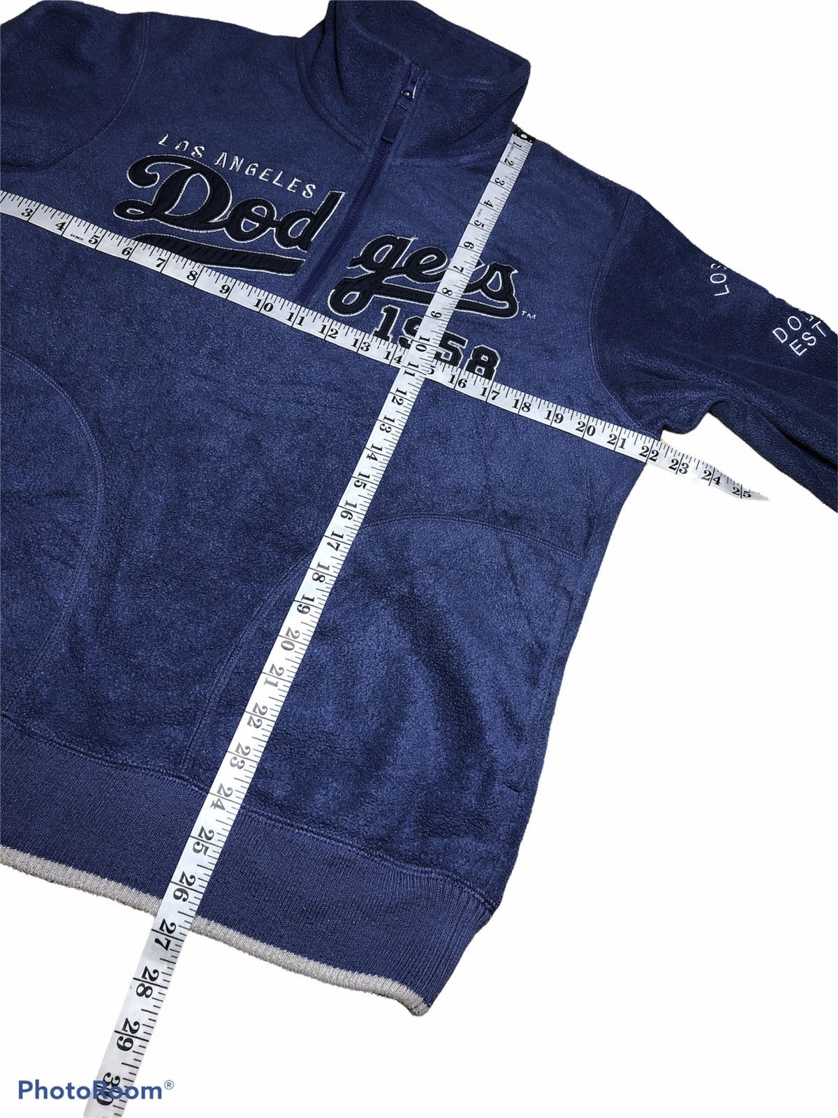 MLB VINTAGE LA DODGERS 1/4 ZIPPER FLEECE JACKET Size US L / EU 52-54 / 3 - 7 Thumbnail