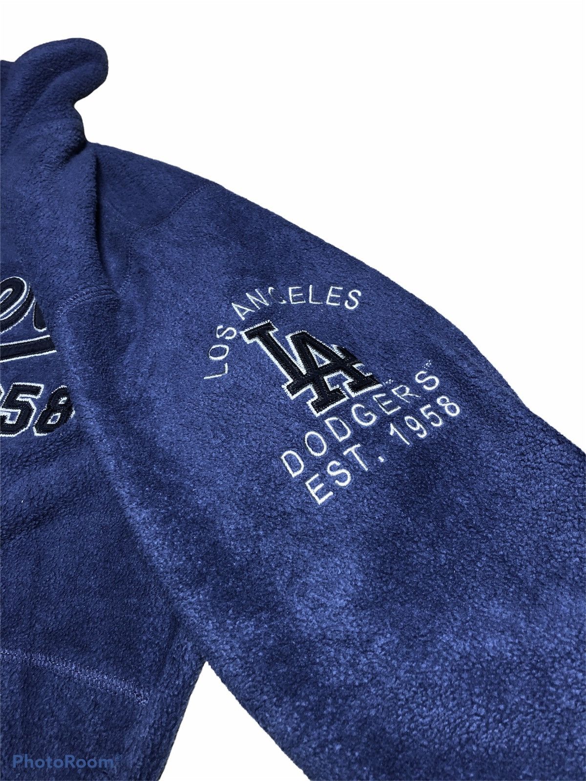 MLB VINTAGE LA DODGERS 1/4 ZIPPER FLEECE JACKET Size US L / EU 52-54 / 3 - 2 Thumbnail