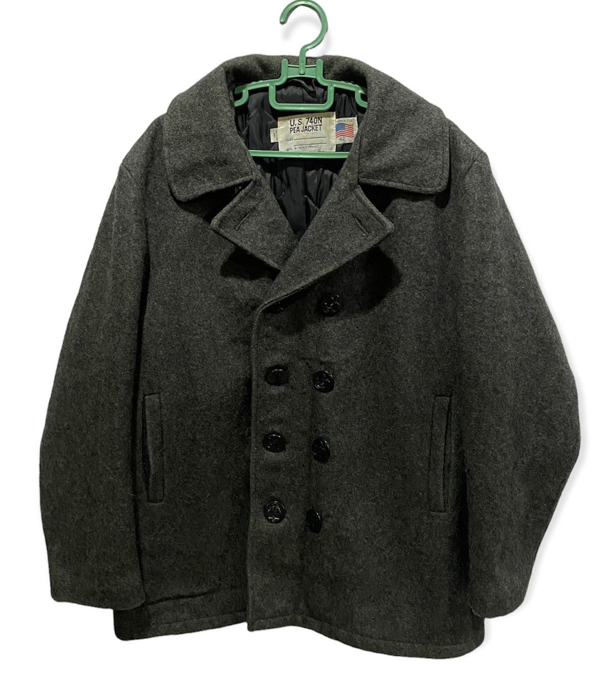 Schott × Vintage Vintage Surplus U.S 740N Pea Jacket by Schott Size US L / EU 52-54 / 3 - 2 Thumbnail