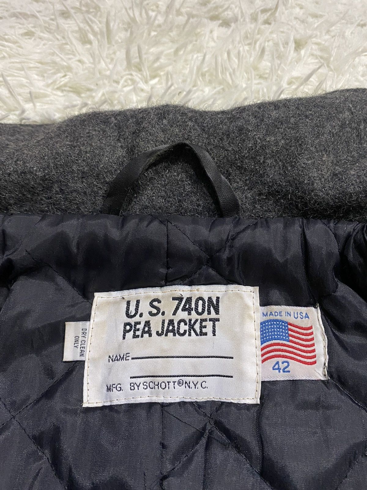 Schott × Vintage Vintage Surplus U.S 740N Pea Jacket by Schott Size US L / EU 52-54 / 3 - 9 Thumbnail