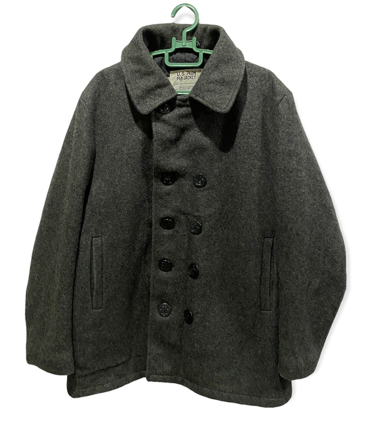 Schott × Vintage Vintage Surplus U.S 740N Pea Jacket by Schott Size US L / EU 52-54 / 3 - 3 Thumbnail
