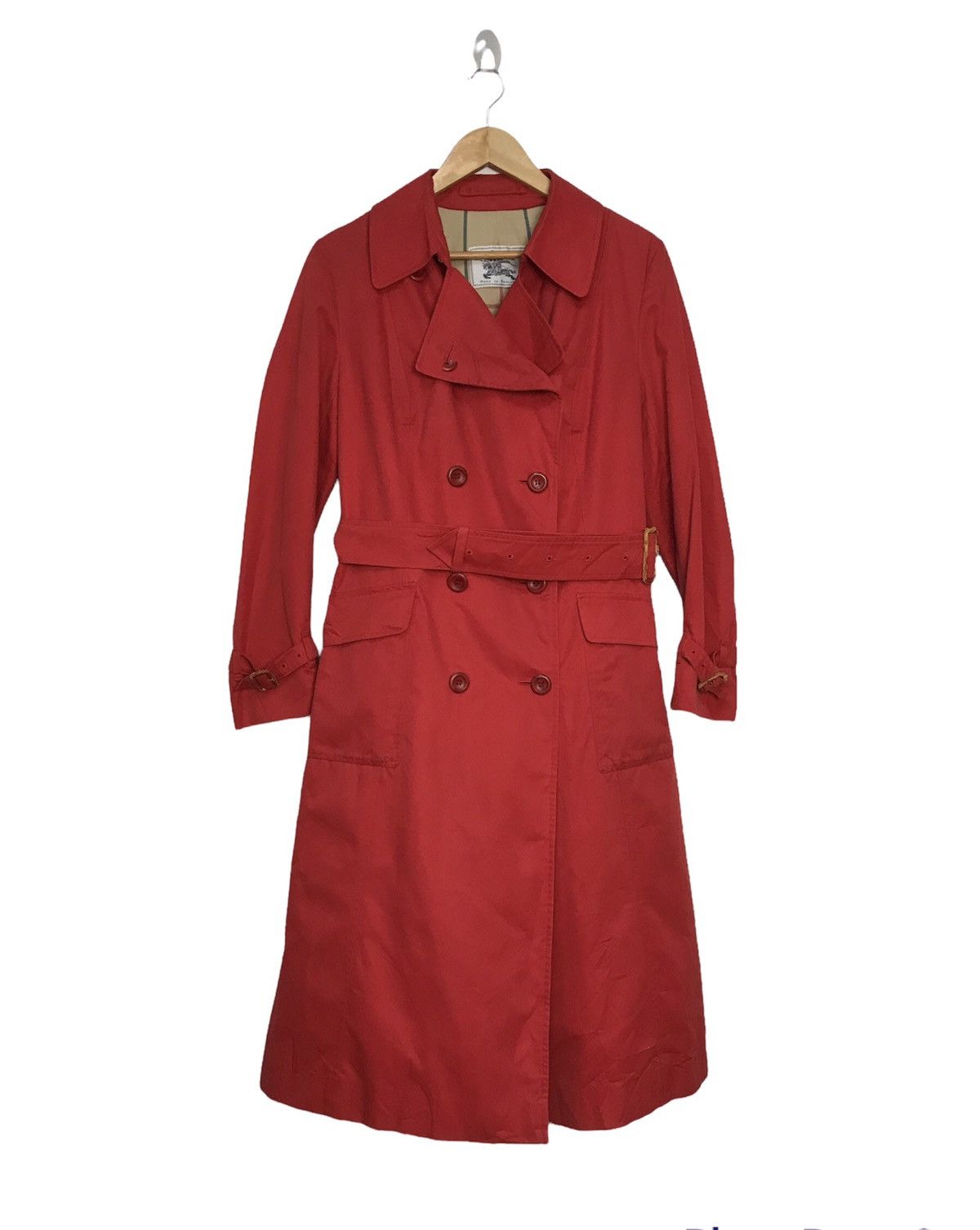 Burberry × Vintage BURBERRY NOVA CHECK DOUBLE BREASTED TRENCH COAT Size US S / EU 44-46 / 1 - 3 Thumbnail