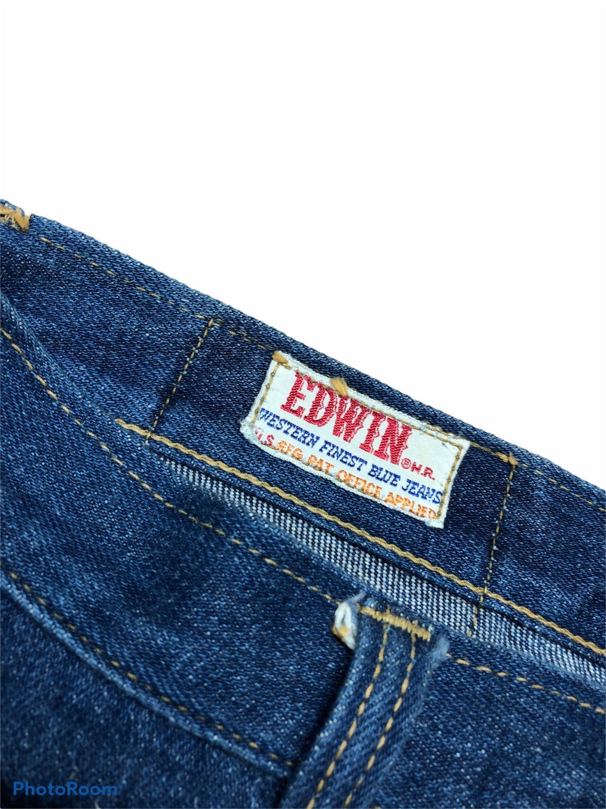 Edwin 70s VINTAGE EDWIN BELL BOTTOM SELVEDGE DENIM Size US 29 - 5 Thumbnail