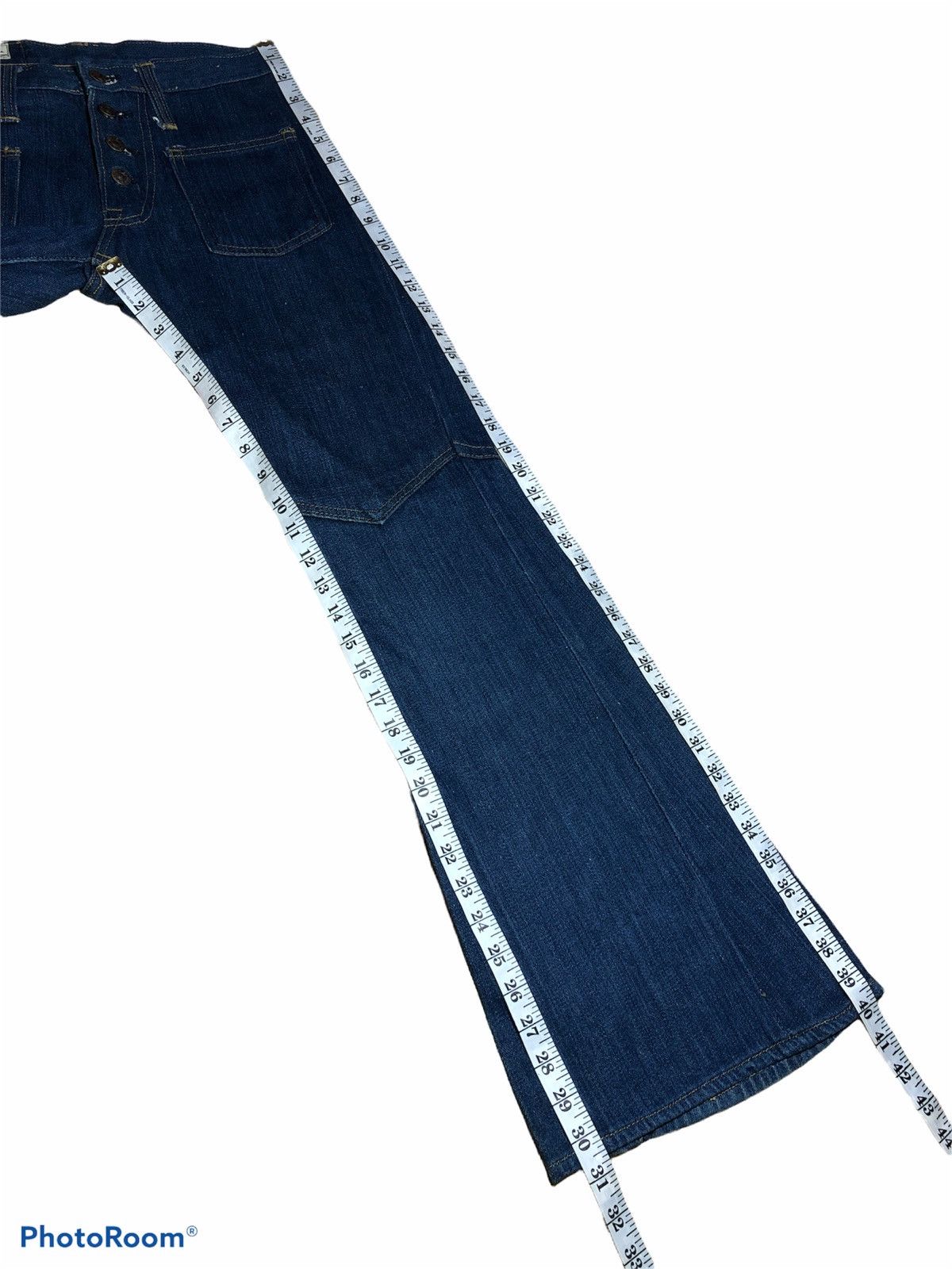 Edwin 70s VINTAGE EDWIN BELL BOTTOM SELVEDGE DENIM Size US 29 - 11 Thumbnail