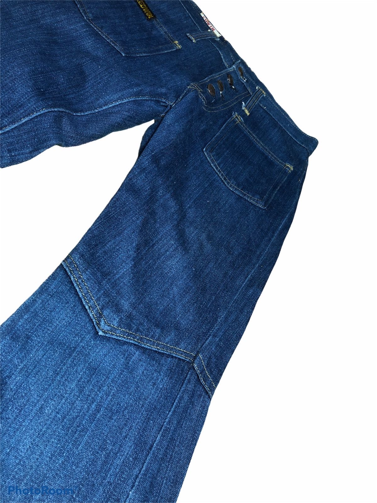 Edwin 70s VINTAGE EDWIN BELL BOTTOM SELVEDGE DENIM Size US 29 - 4 Thumbnail