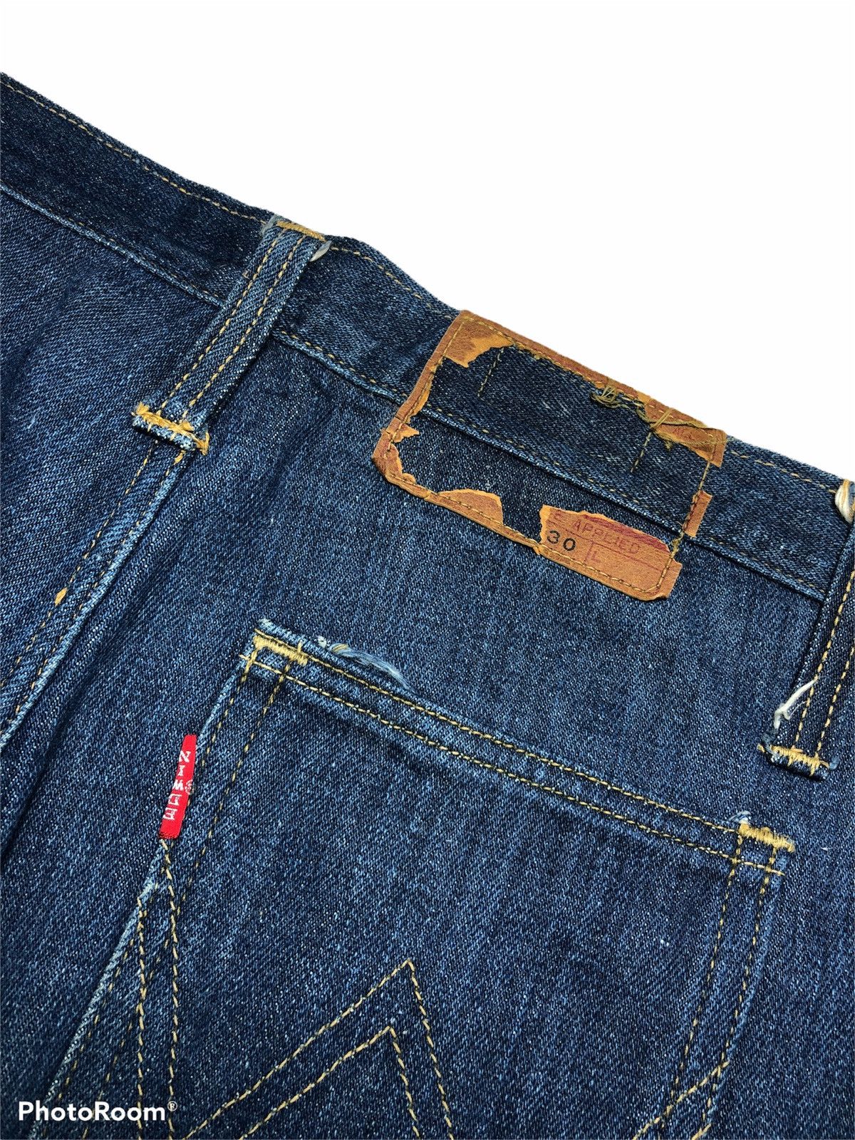 Edwin 70s VINTAGE EDWIN BELL BOTTOM SELVEDGE DENIM Size US 29 - 6 Thumbnail