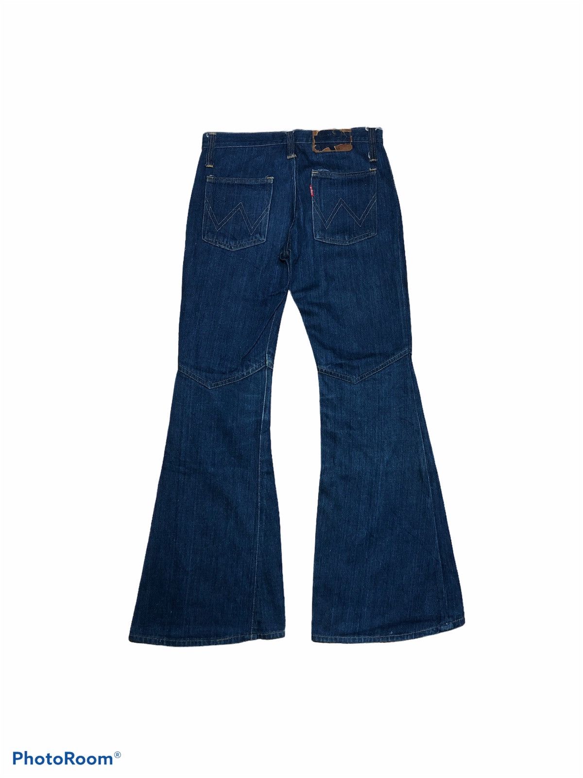 Edwin 70s VINTAGE EDWIN BELL BOTTOM SELVEDGE DENIM Size US 29 - 2 Thumbnail
