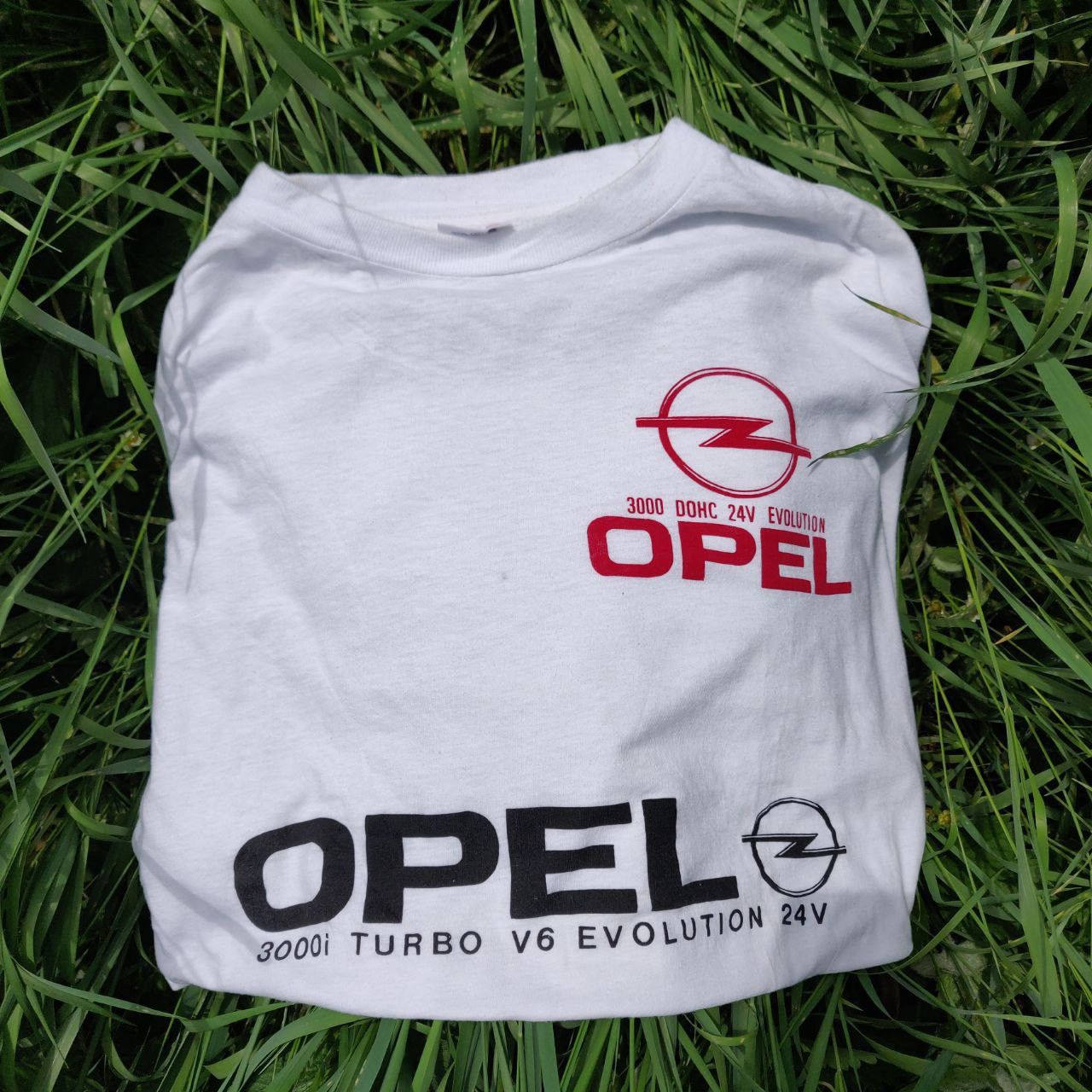 Vintage Promo Opel 3000i Vintage T-Shirt Turbo V6 Racing Cars Size US XL / EU 56 / 4 - 3 Thumbnail