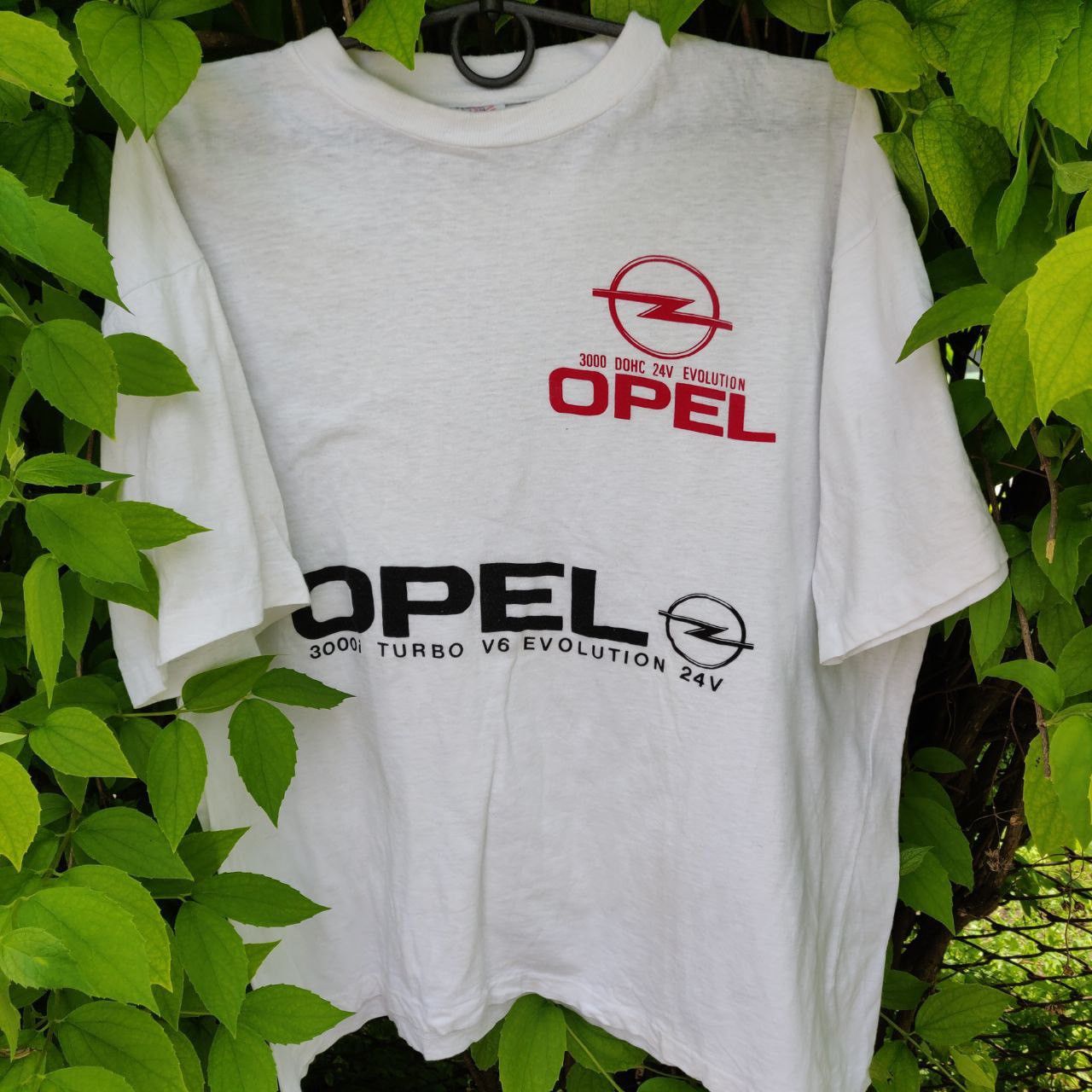 Vintage Promo Opel 3000i Vintage T-Shirt Turbo V6 Racing Cars Size US XL / EU 56 / 4 - 1 Thumbnail