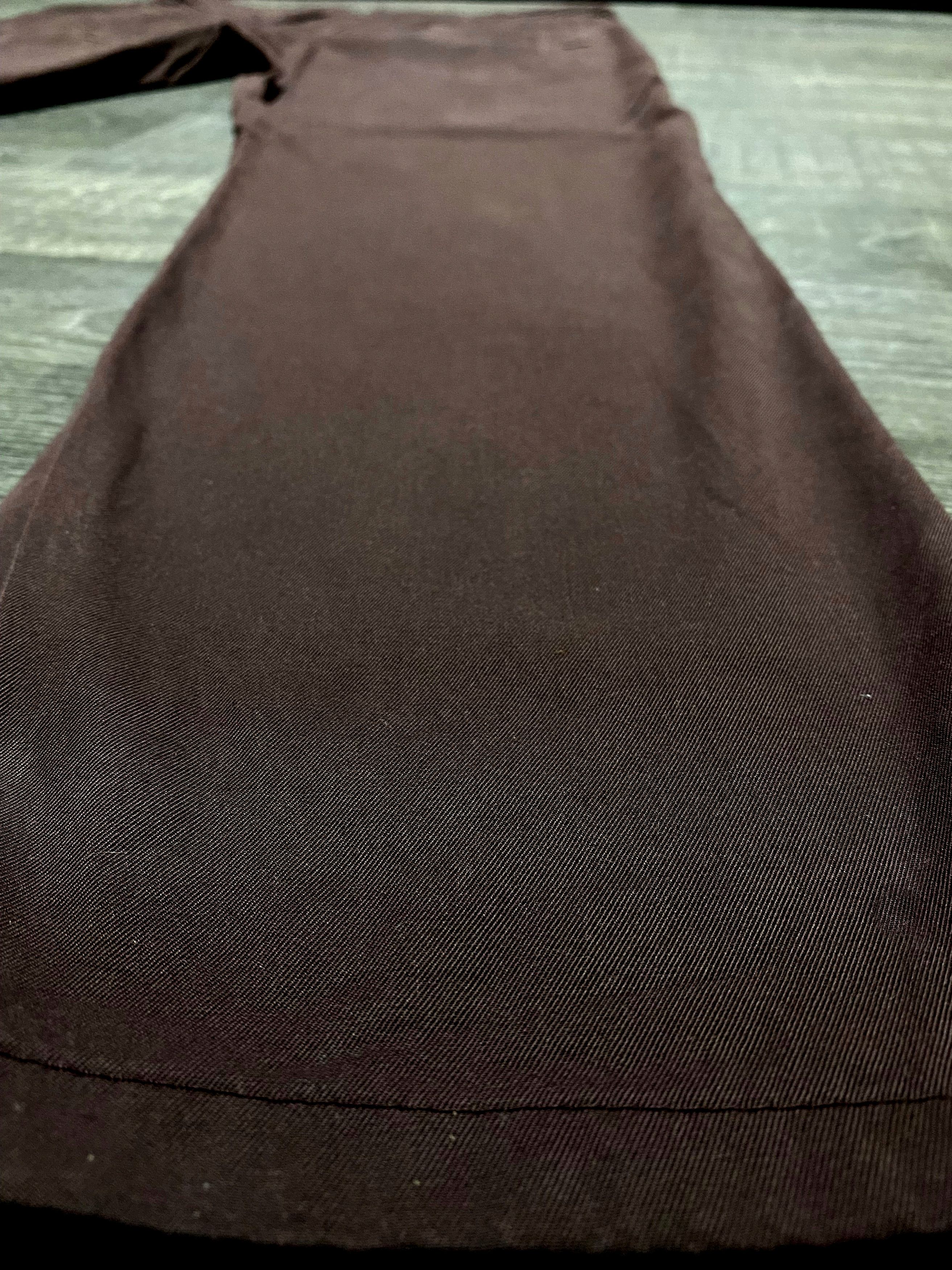 Brunello Cucinelli Brunello Cucinelli Dyed Burgundy Cotton Chino Trousers Size US 36 / EU 52 - 24 Thumbnail