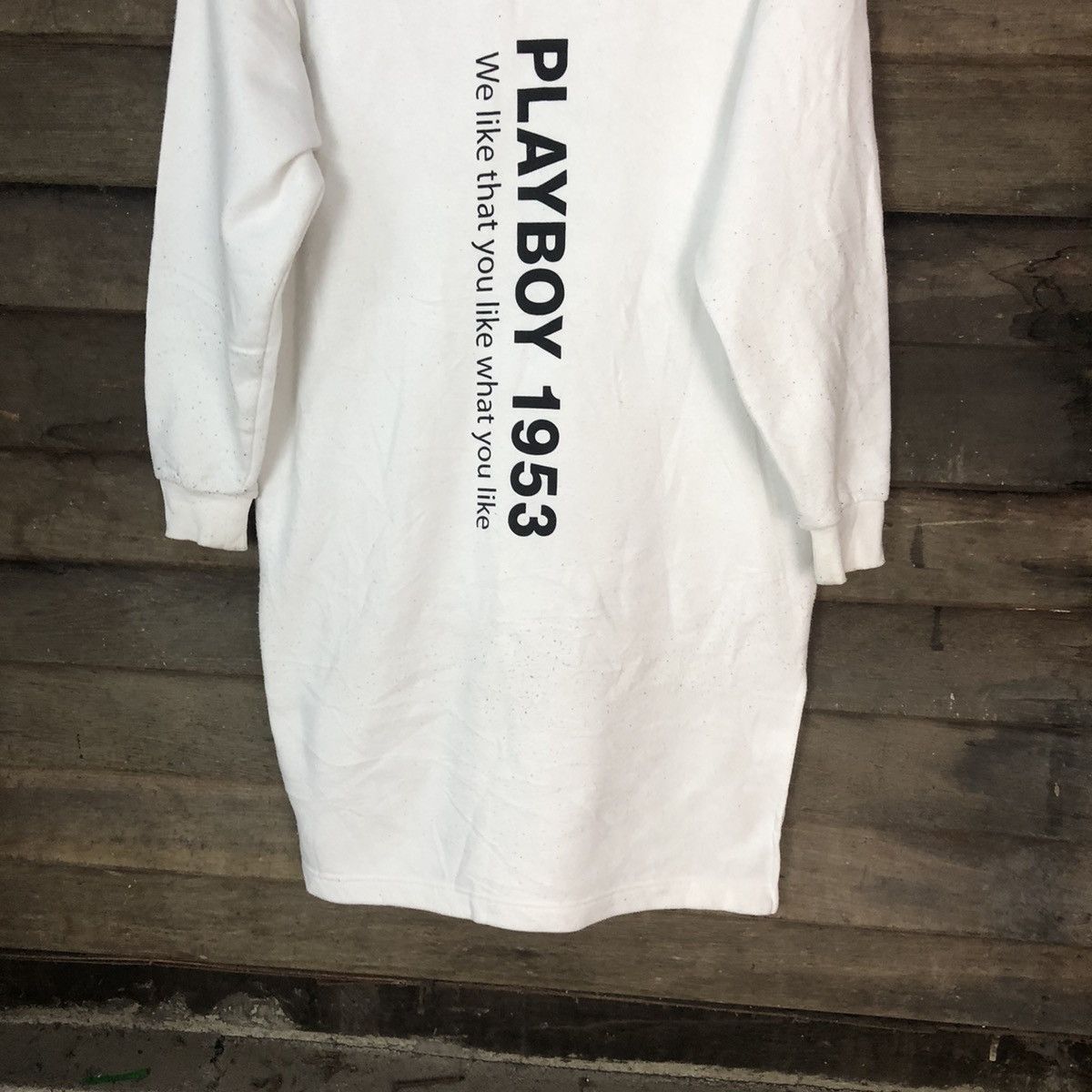 Playboy Play Boy bunny sex White Long Hoodie #H347 Size US L / EU 52-54 / 3 - 3 Thumbnail