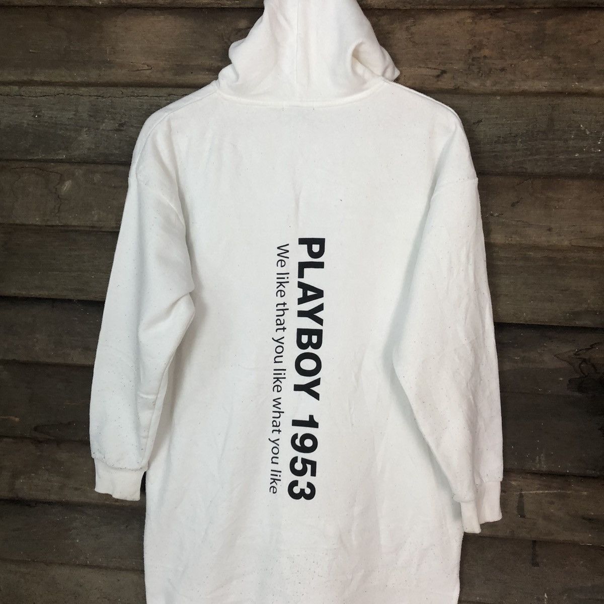 Playboy Play Boy bunny sex White Long Hoodie #H347 Size US L / EU 52-54 / 3 - 2 Thumbnail