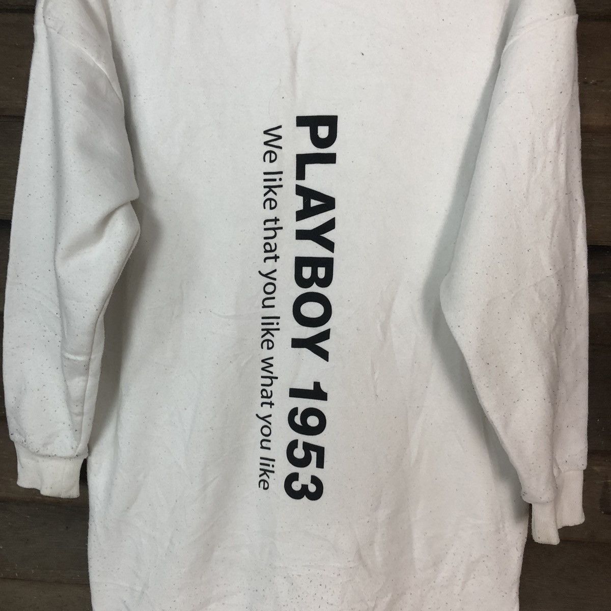 Playboy Play Boy bunny sex White Long Hoodie #H347 Size US L / EU 52-54 / 3 - 4 Thumbnail