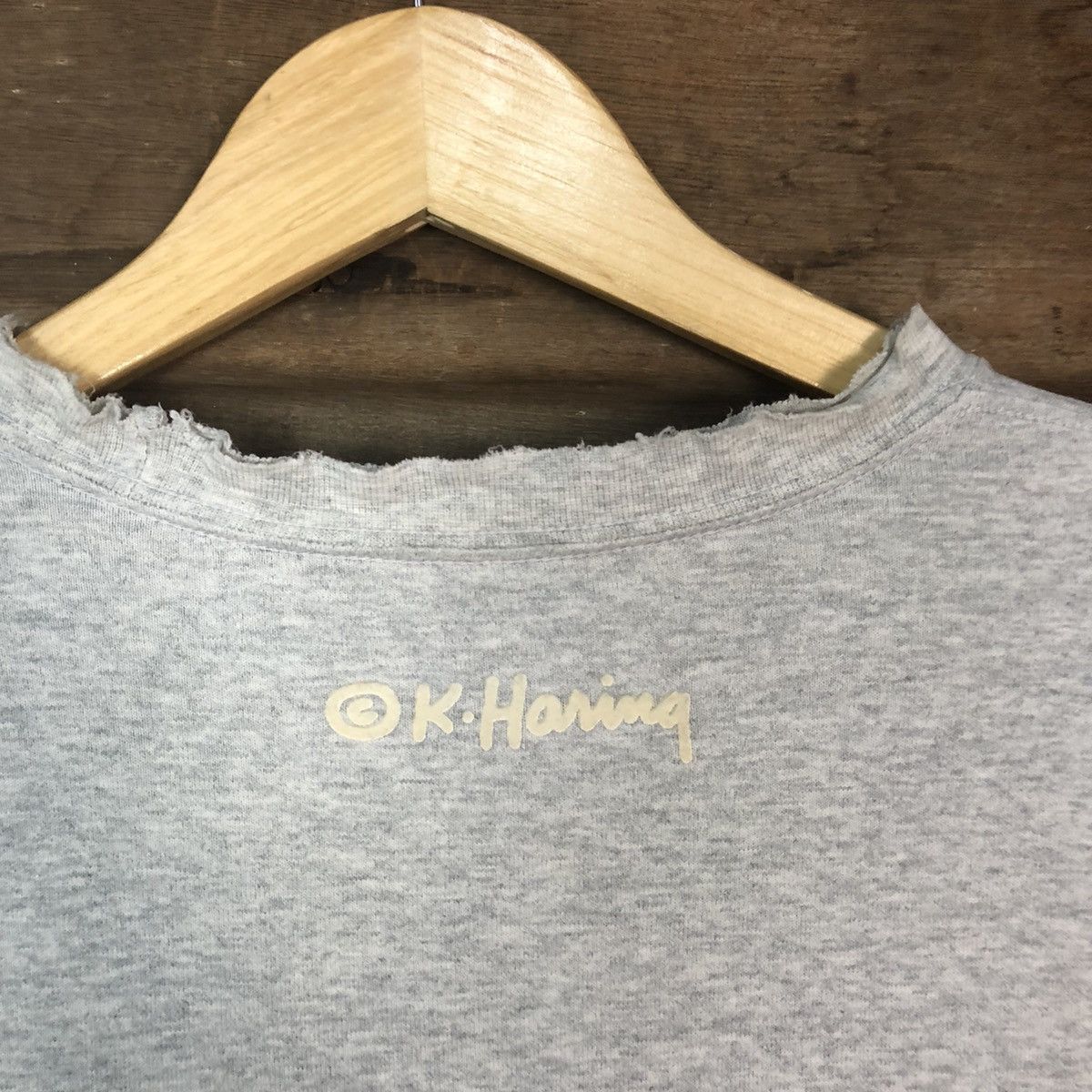 Keith Haring Keith Haring Shark Jets distressed thrased Grey #H346 Size US M / EU 48-50 / 2 - 11 Thumbnail