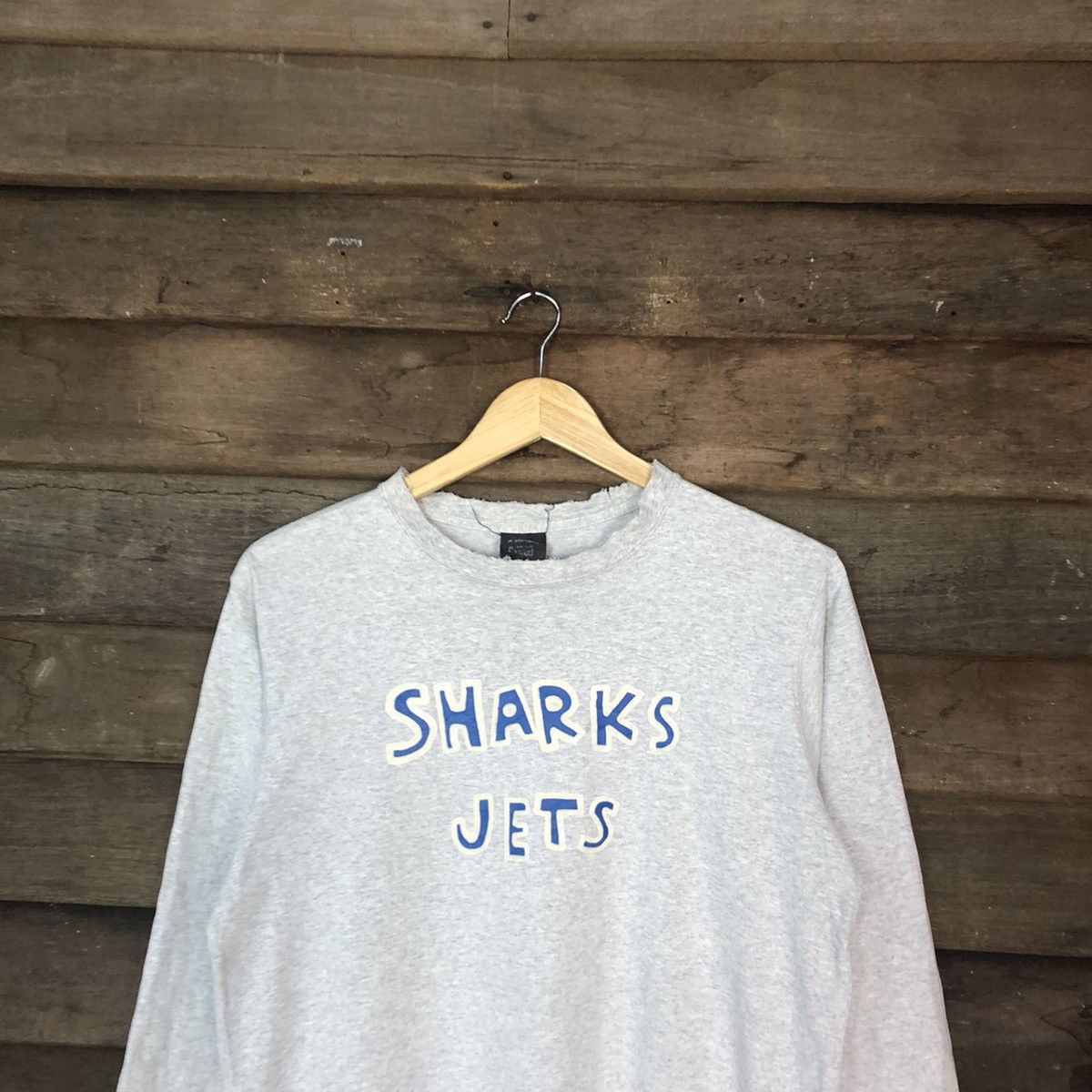 Keith Haring Keith Haring Shark Jets distressed thrased Grey #H346 Size US M / EU 48-50 / 2 - 2 Thumbnail