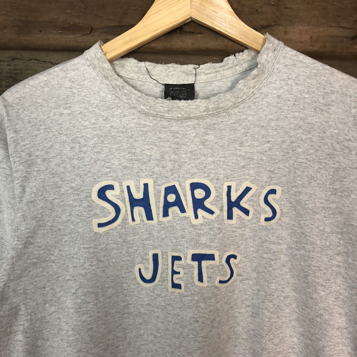 Keith Haring Keith Haring Shark Jets distressed thrased Grey #H346 Size US M / EU 48-50 / 2 - 6 Thumbnail