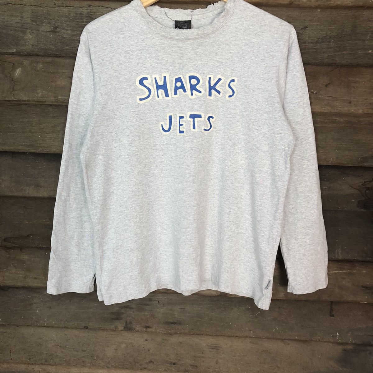 Keith Haring Keith Haring Shark Jets distressed thrased Grey #H346 Size US M / EU 48-50 / 2 - 3 Thumbnail