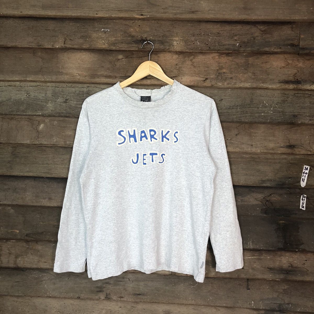 Keith Haring Keith Haring Shark Jets distressed thrased Grey #H346 Size US M / EU 48-50 / 2 - 1 Thumbnail