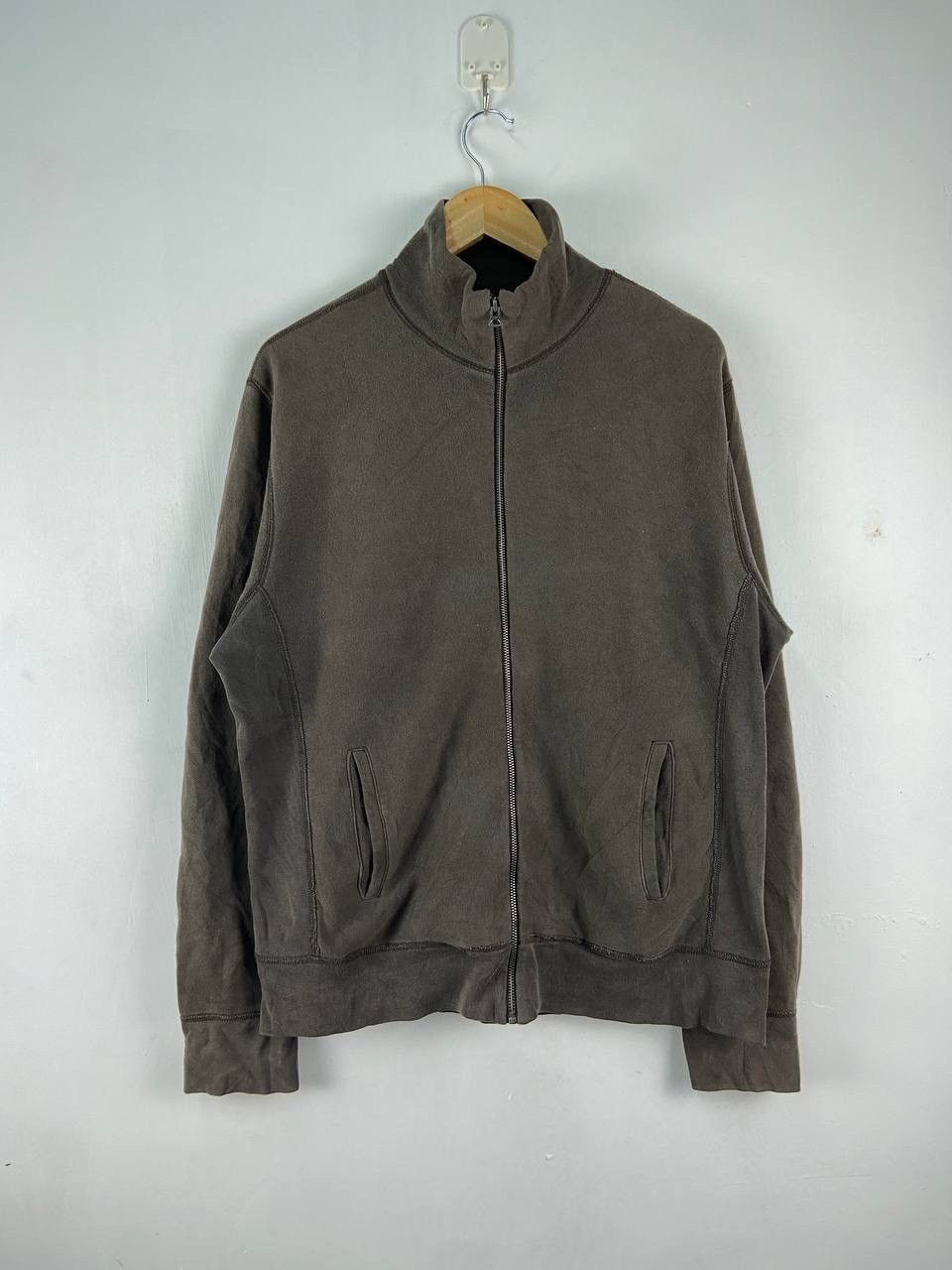 J.Crew × Vintage Vintage 90s Jcrew Jacket Sweatshirt Zipper Size US L / EU 52-54 / 3 - 1 Thumbnail