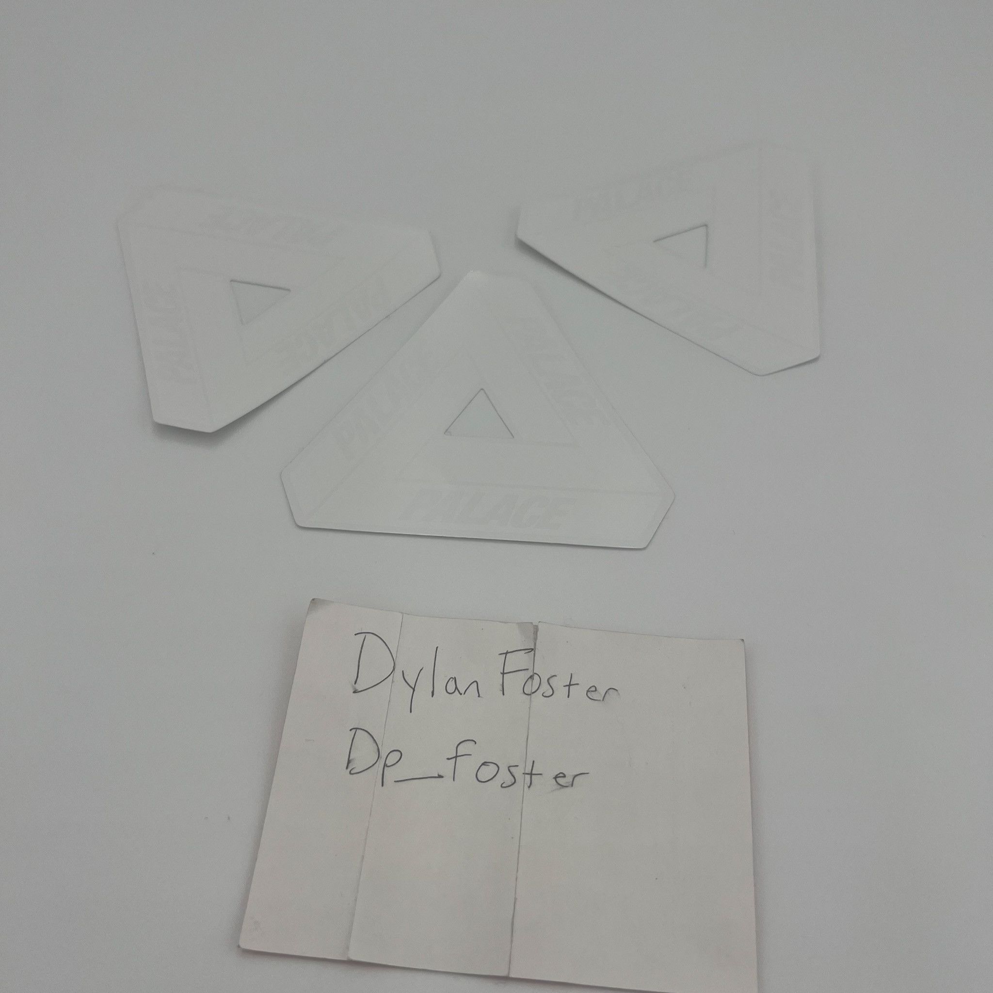 Palace Palace Tri-Ferg Stickers Clear/White (3) Size ONE SIZE - 2 Thumbnail