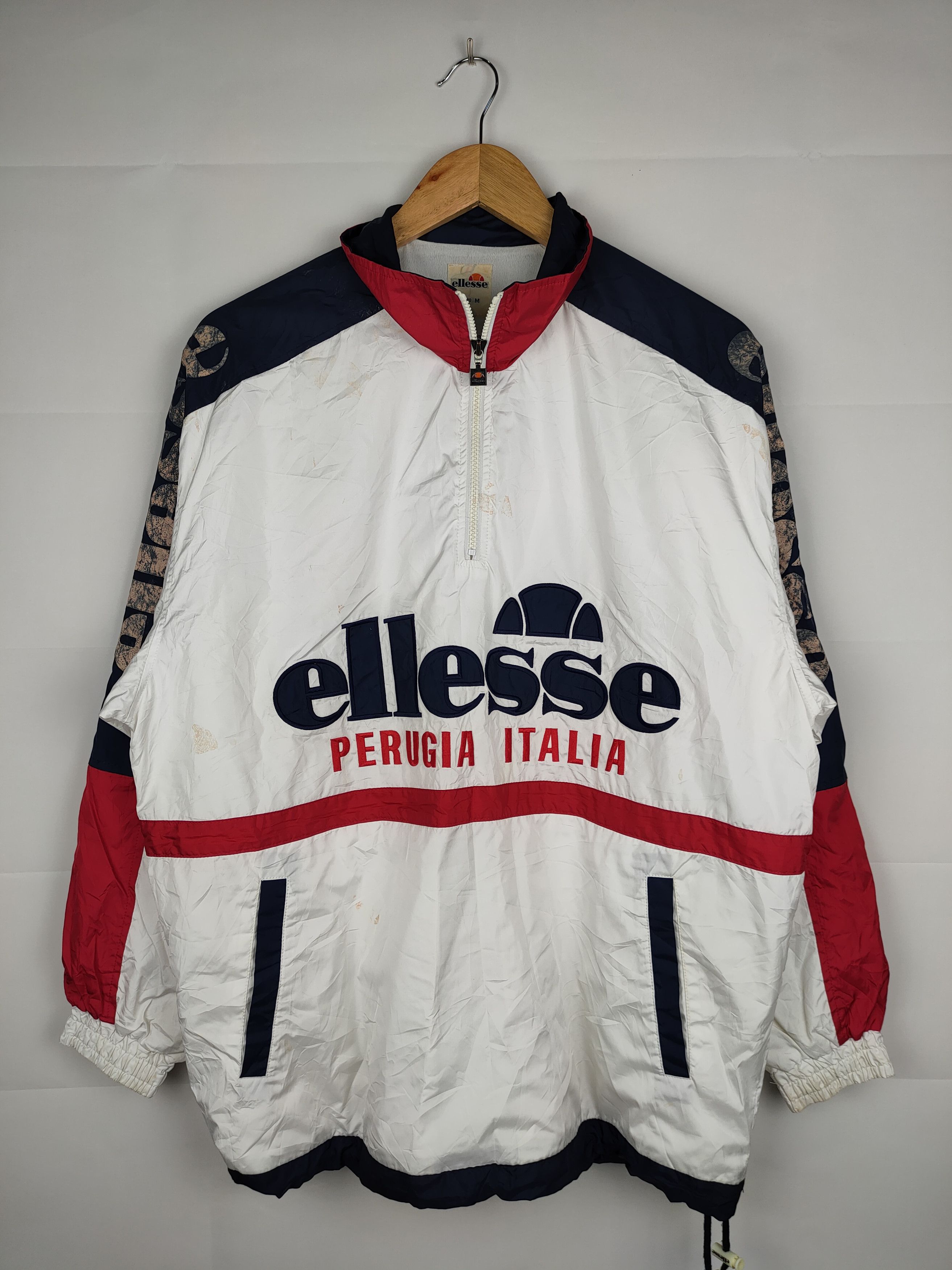 Ellesse × Vintage Vintage Ellesse Big Spellout Windbreaker Size US XL / EU 56 / 4 - 1 Thumbnail