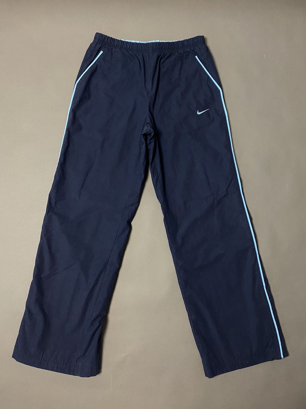 Nike Nike vintage navy track pants small swoosh 2000s Grailed